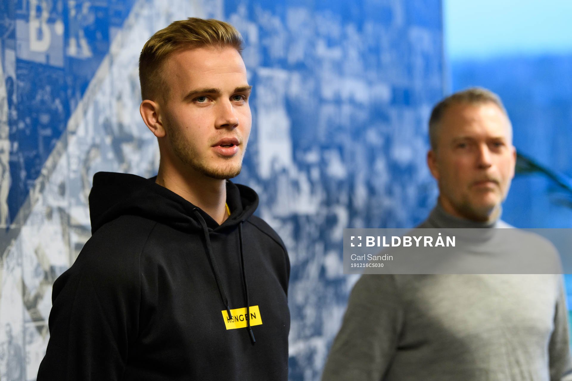 Häckens Jasse Tuominen och sportchef Sonny Karlsson