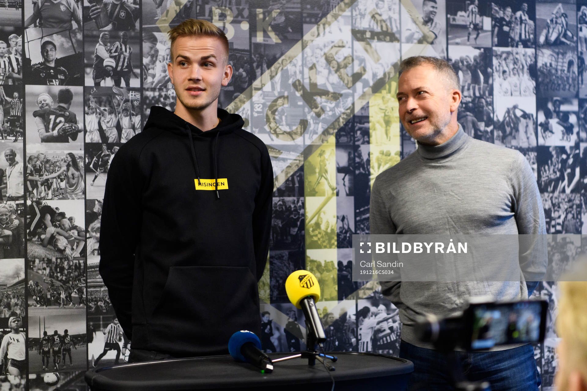 Häckens Jasse Tuominen och sportchef Sonny Karlsson