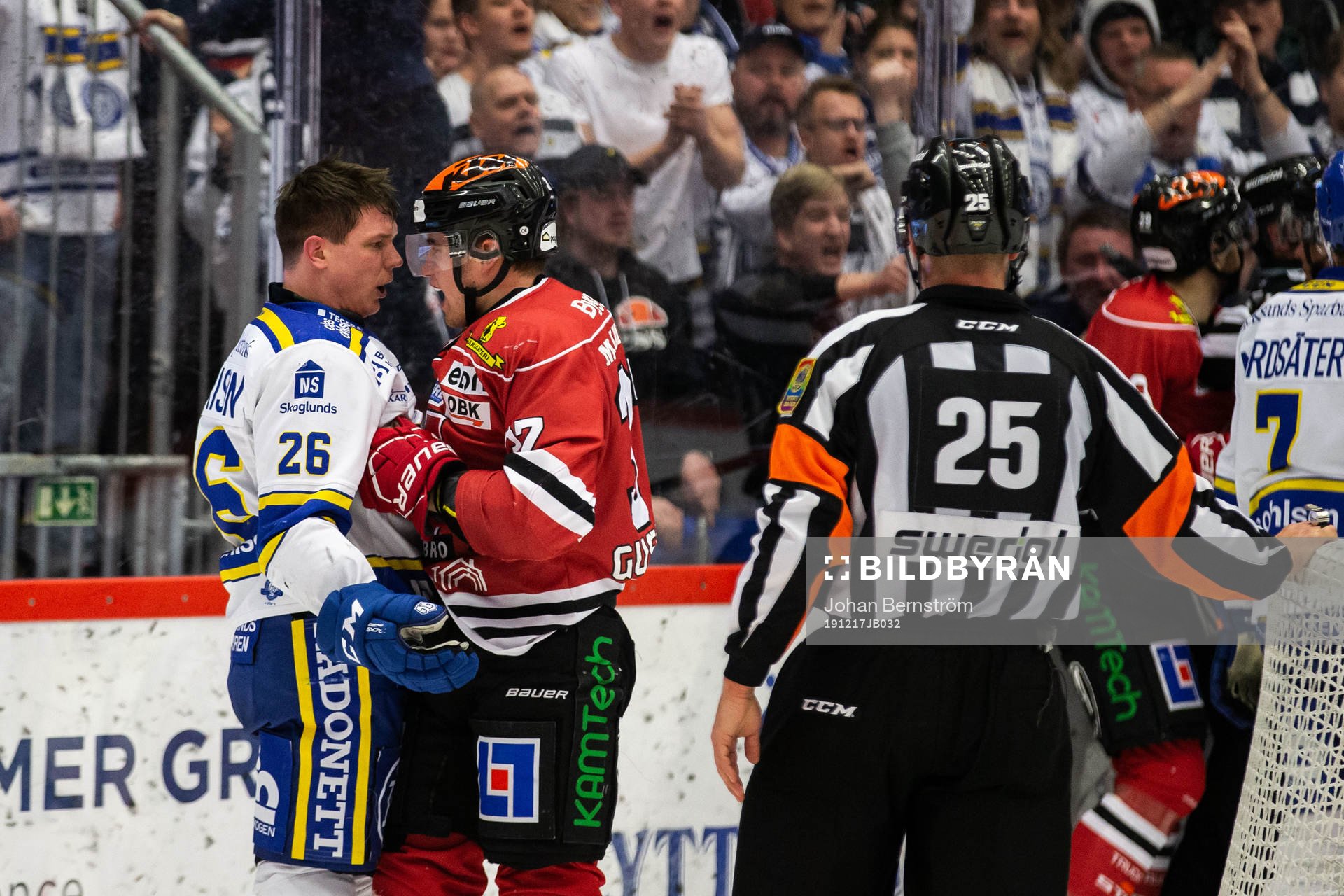 Leksands Patrik Zackrisson och Örebros Glenn Gustafsson i