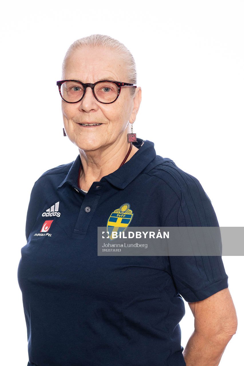 Rose-Marie Frebran från Svenska fotbollförbundets styrelse poserar för porträtt den 17 december 2019 i Stockholm.