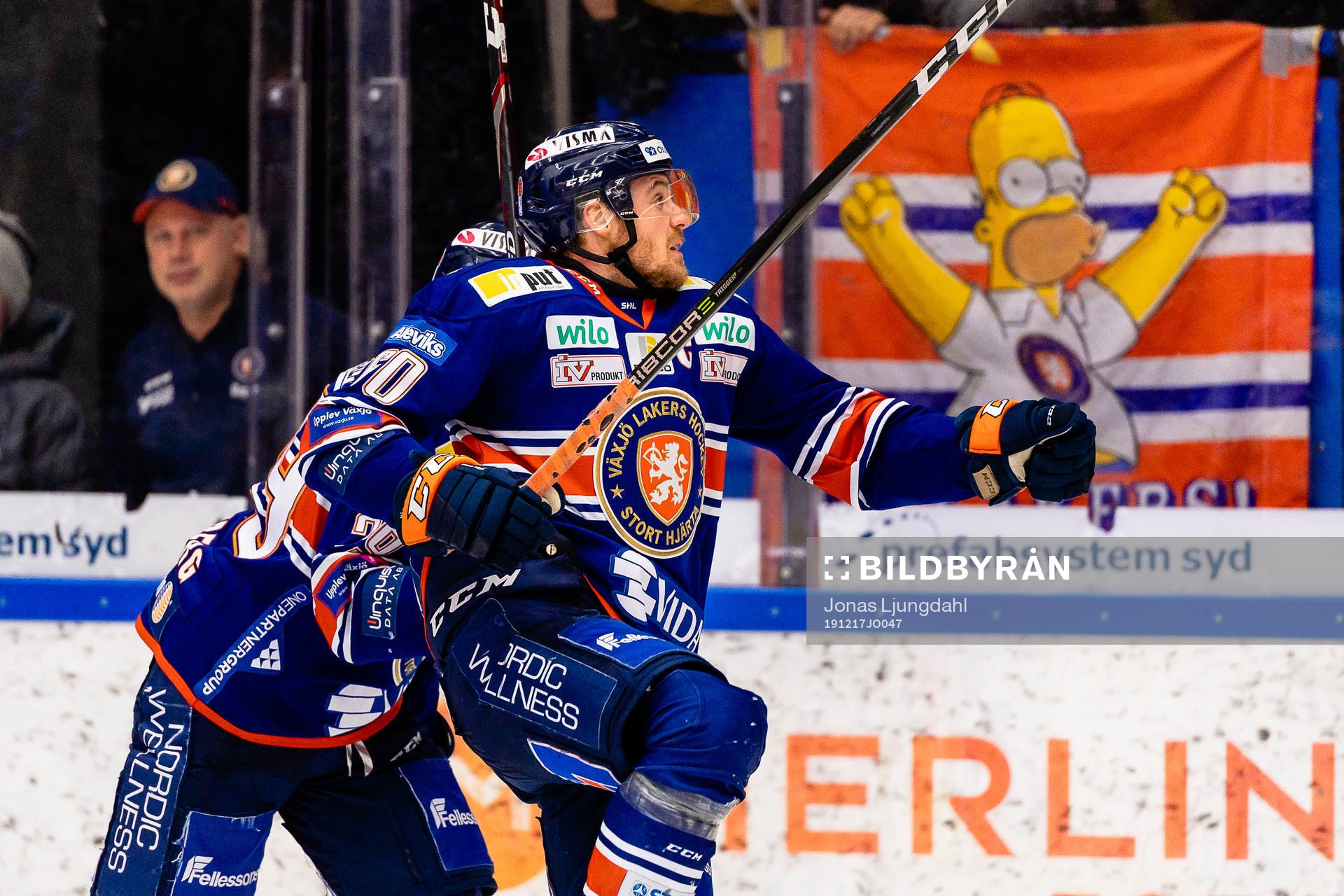 Växjös Erik Josefsson jublar
