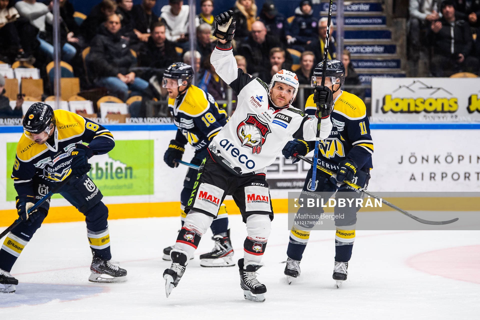 Malmö Redhawks Frederik Storm jublar