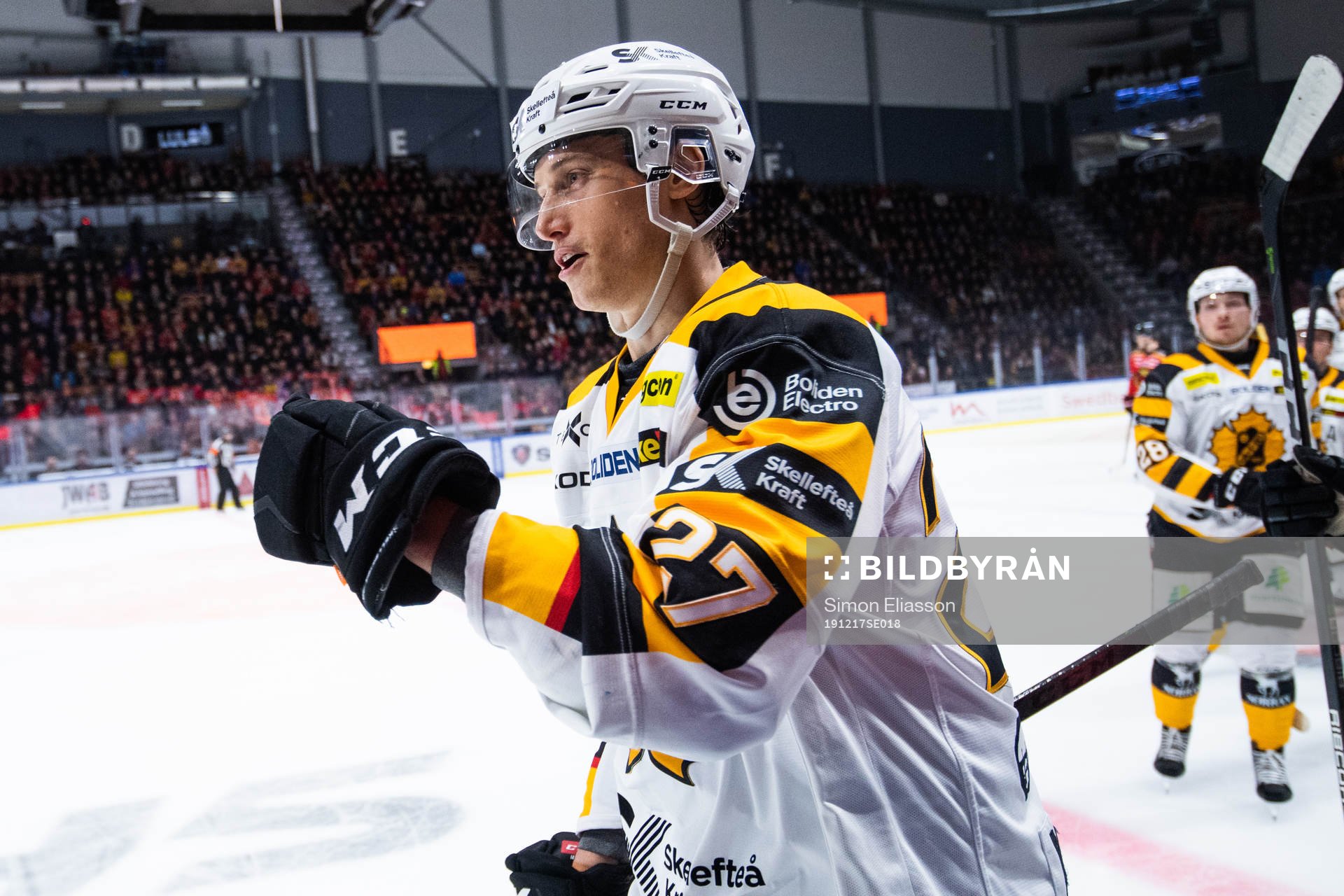 Skellefteås Robin Alvarez jublar