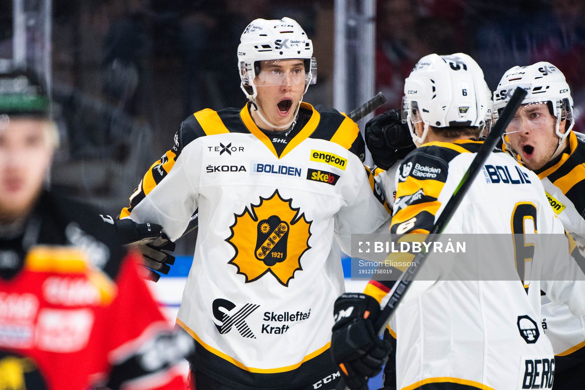 Skellefteås Robin Alvarez jublar