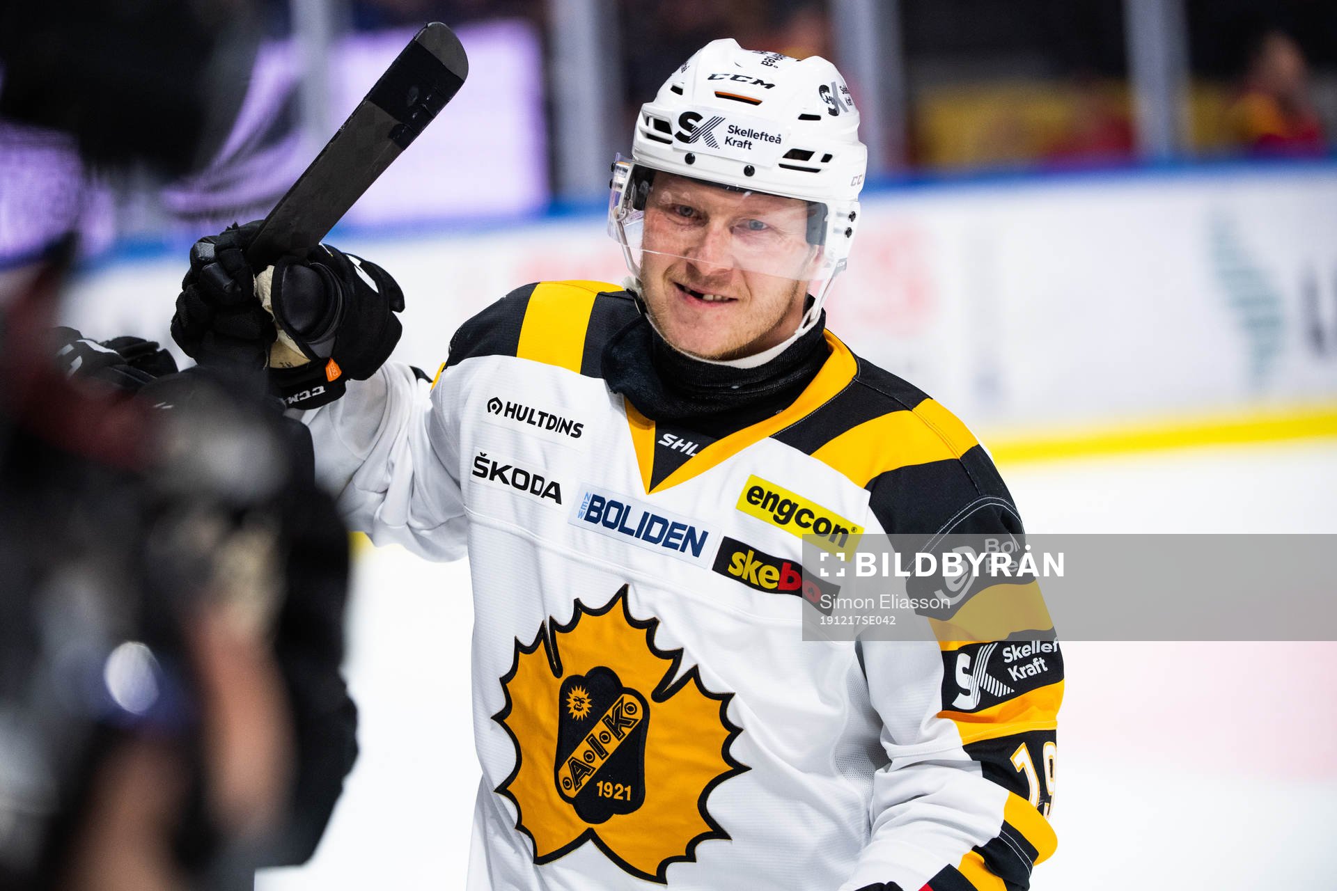 Skellefteås Tuomas Kiiskinen jublar