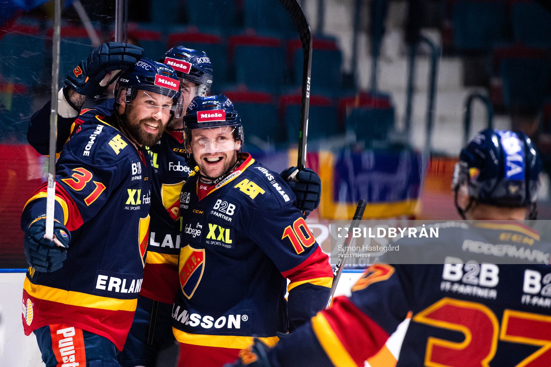 Djurgårdens Dick Axelsson, Patrik Berglund , Niclas