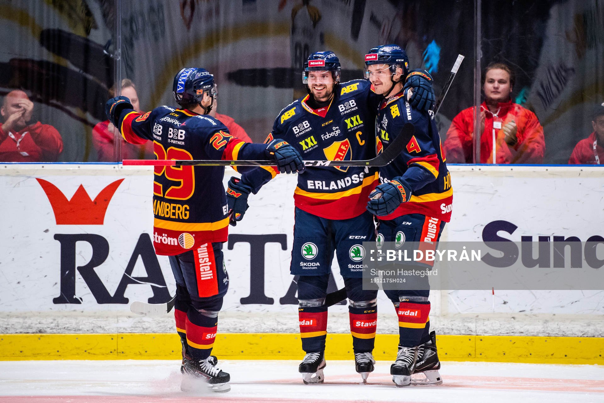 Djurgårdens Sebastian Strandberg, Jacob Josefson och