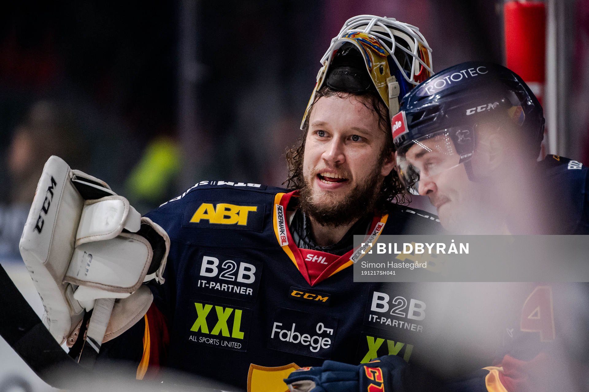 Djurgårdens målvakt Karri Rämö och Marcus Högström