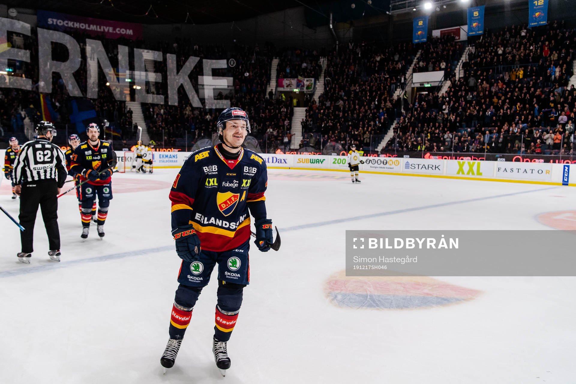 Djurgårdens Marcus Högström jublar