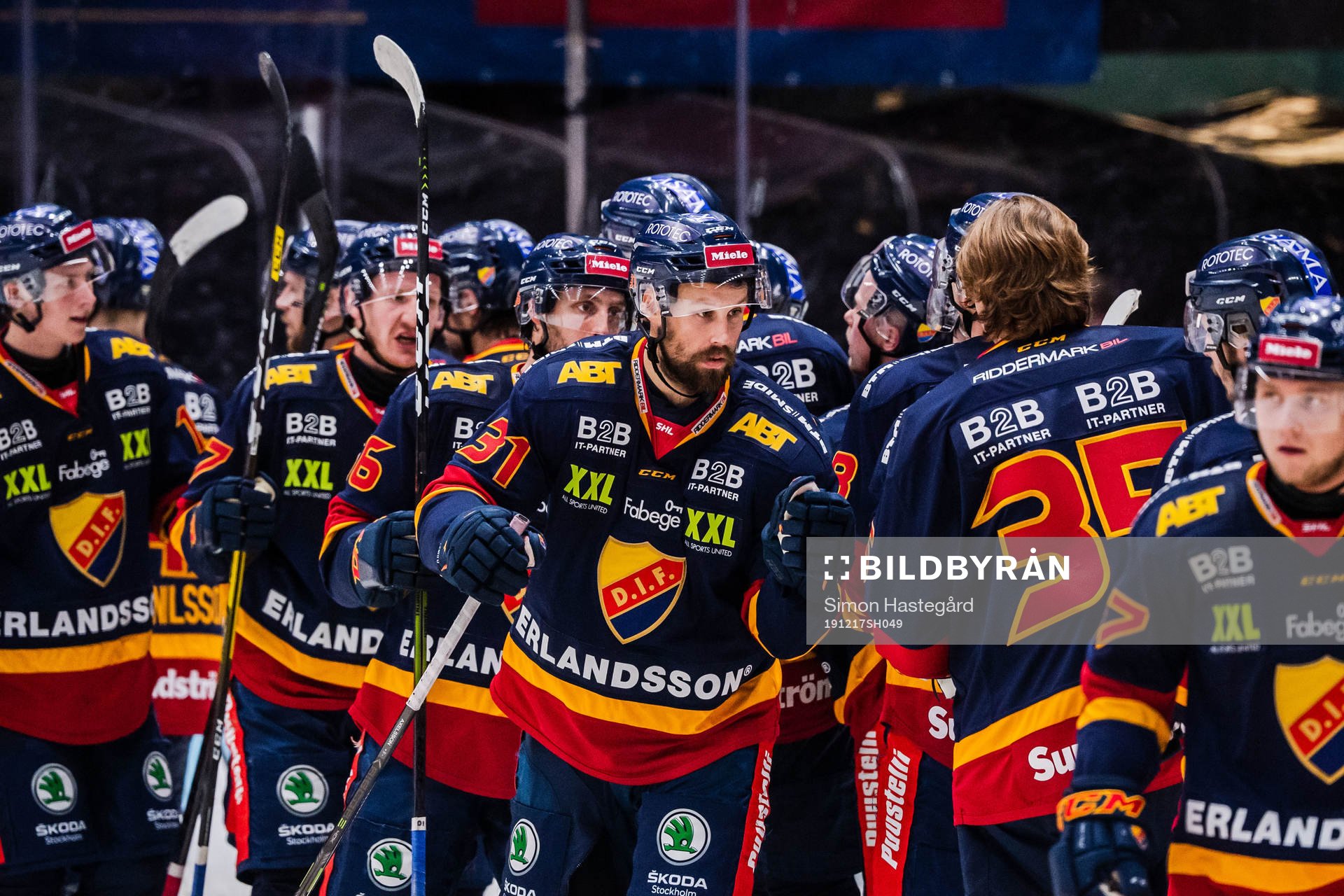 Djurgårdens Dick Axelsson jublar