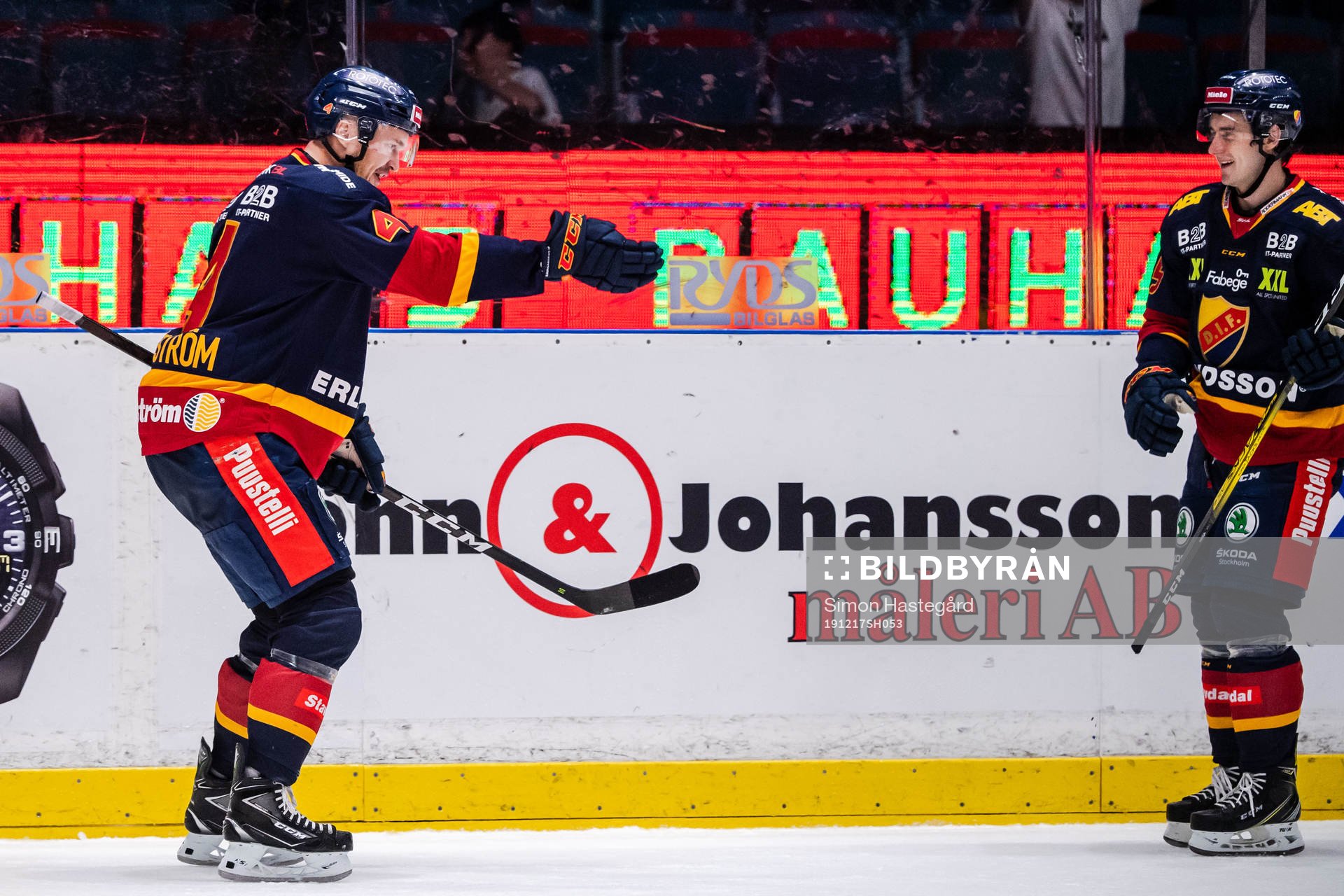 Djurgårdens Marcus Högström jublar