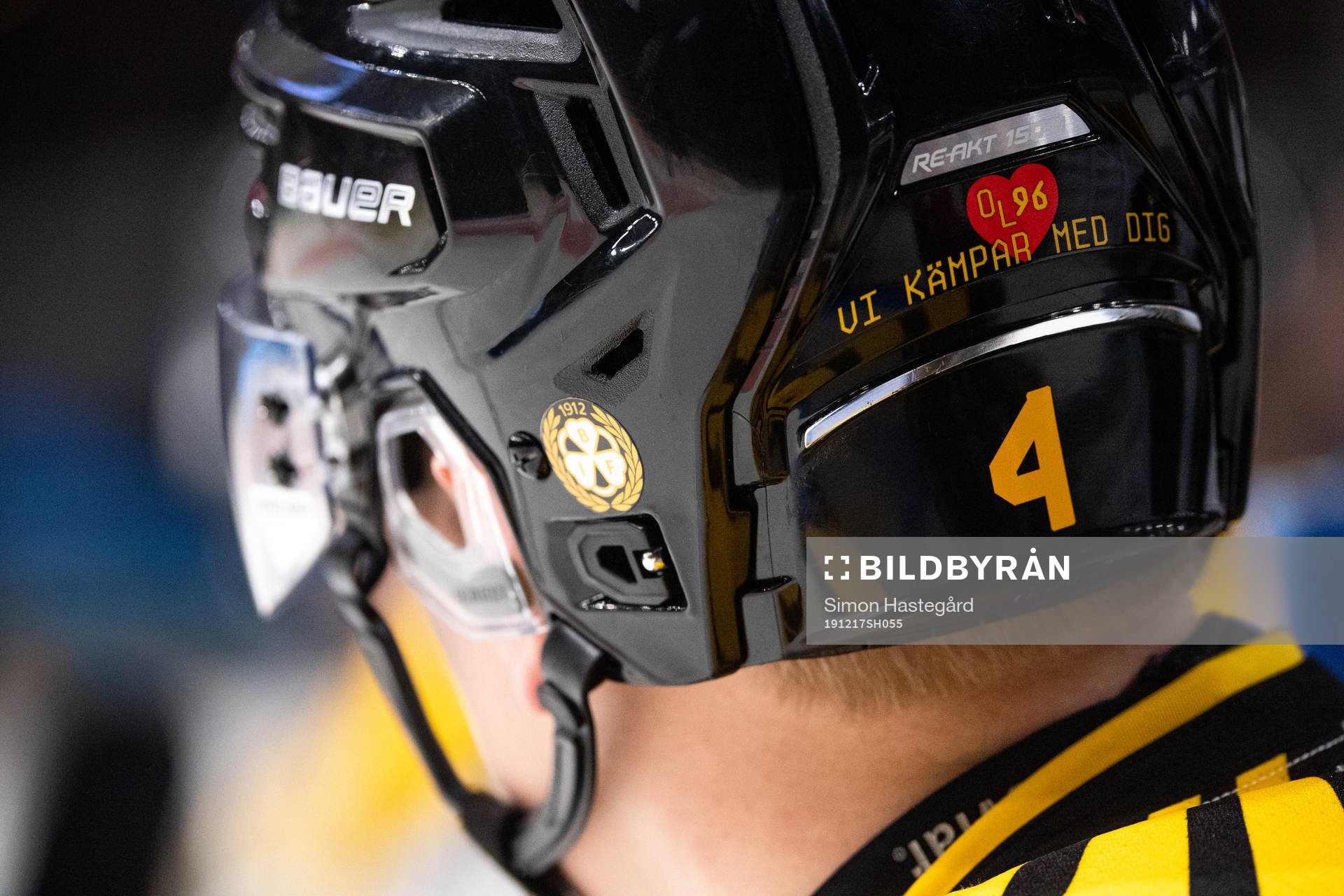 Brynäs Niclas Lundgren med en hyllning till Brynäs