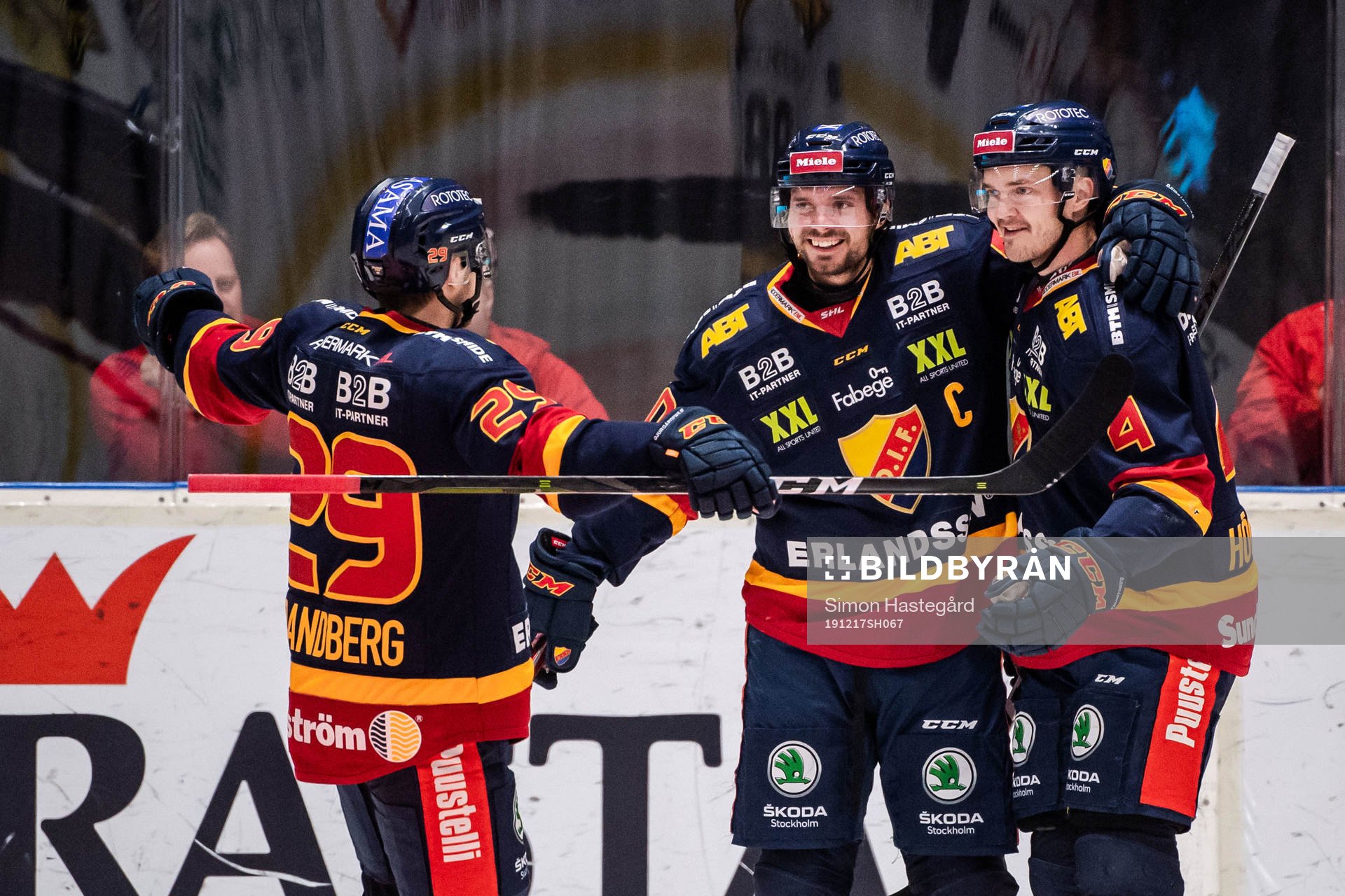 Djurgårdens Sebastian Strandberg, Jacob Josefson och