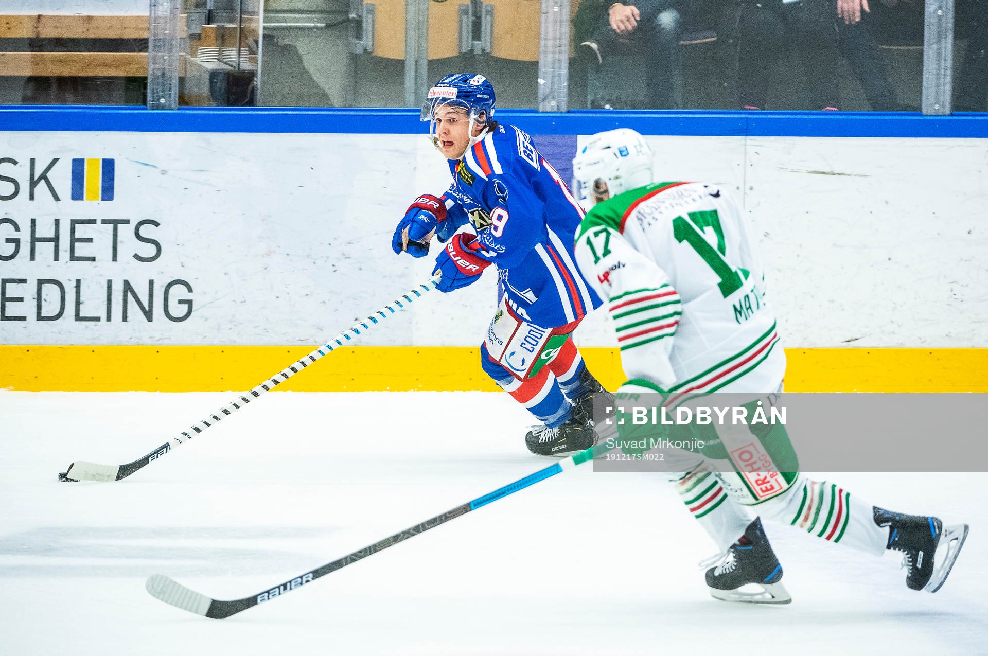 Oskarshamns Tyler Kelleher och Rögles Taylor Matson