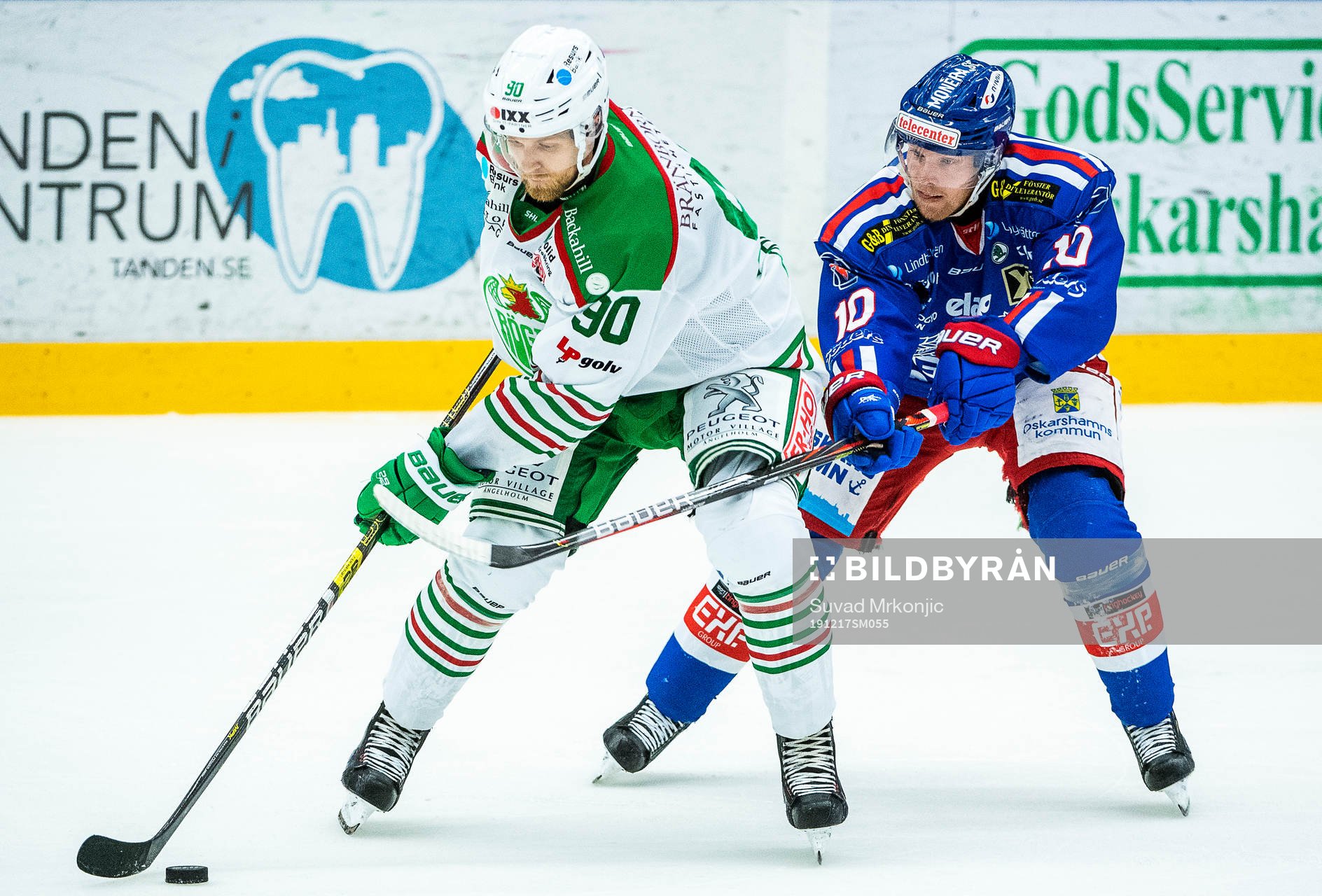 Oskarshamns Nicklas Heinerö och Rögles Ted Brithén