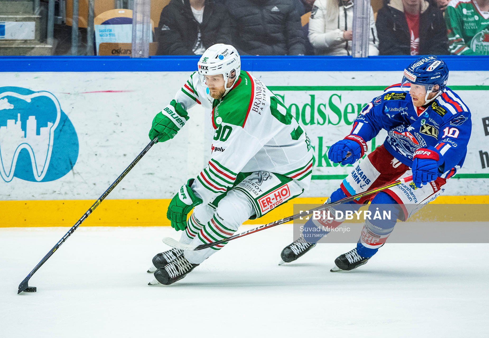 Oskarshamns Nicklas Heinerö och Rögles Ted Brithén
