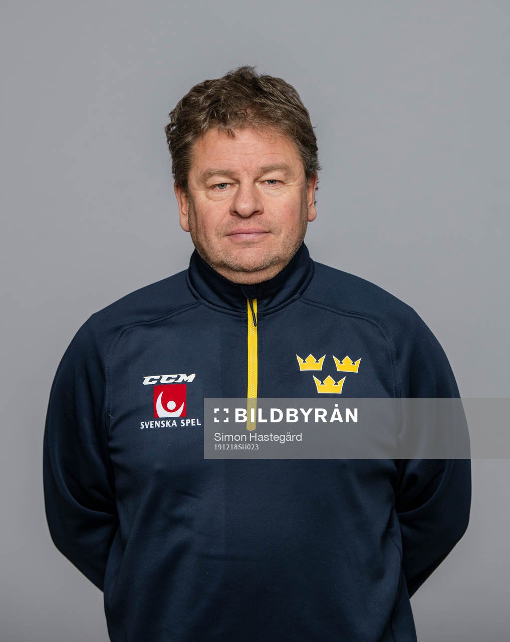 Jonas Fransson, Team Manager of Sweden poses for a portrait