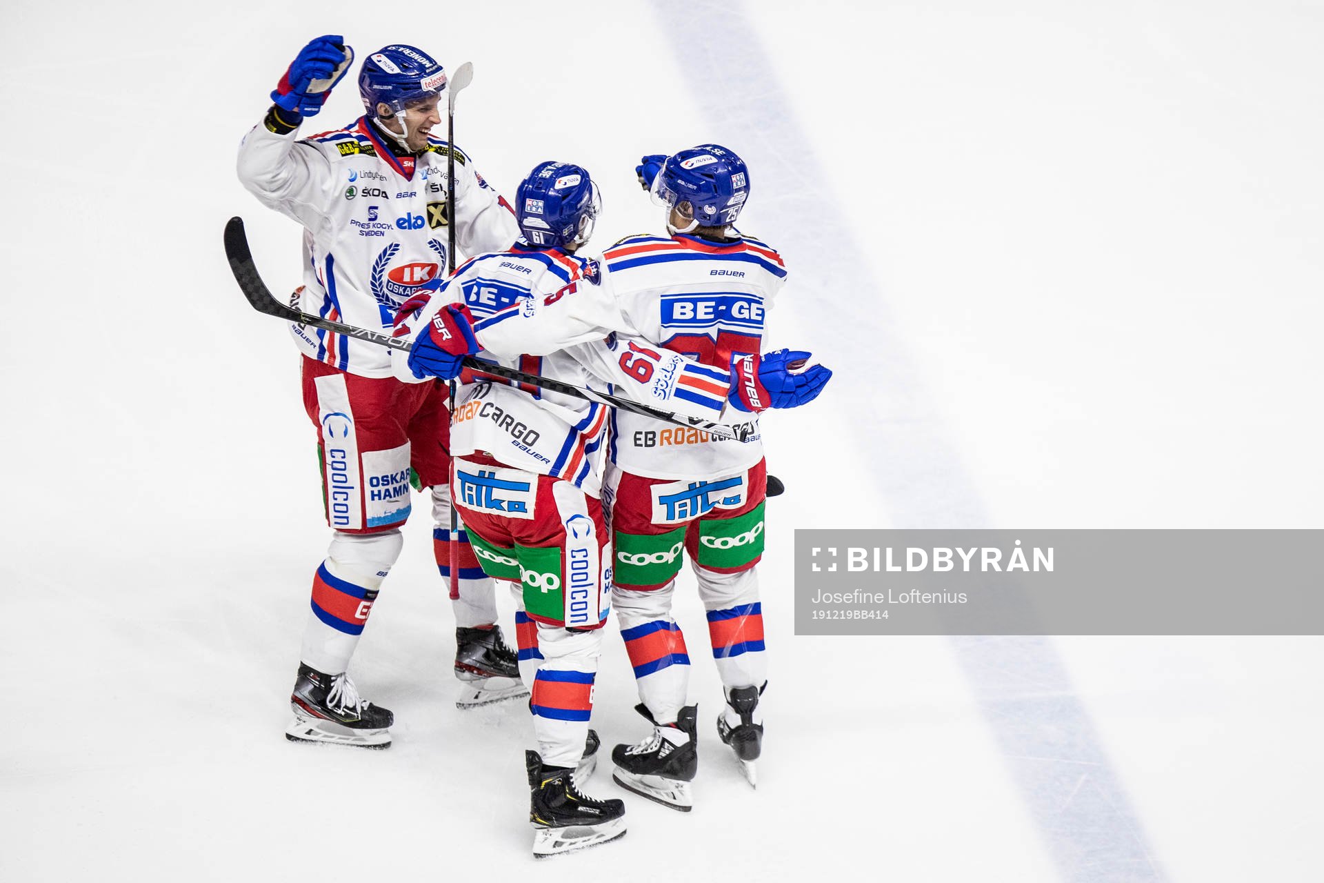 Oskarshamns Tyler Kelleher jublar