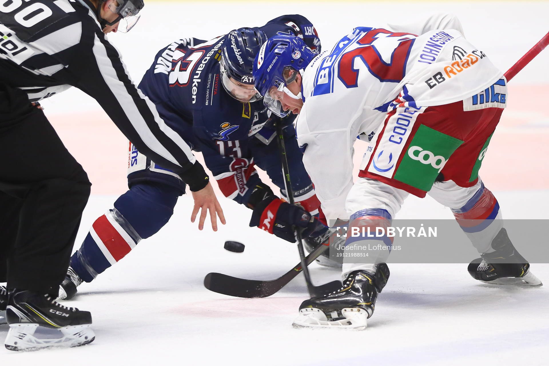 Linköpings Andrew Gordon och Oskarshamns Johan Johnsson i