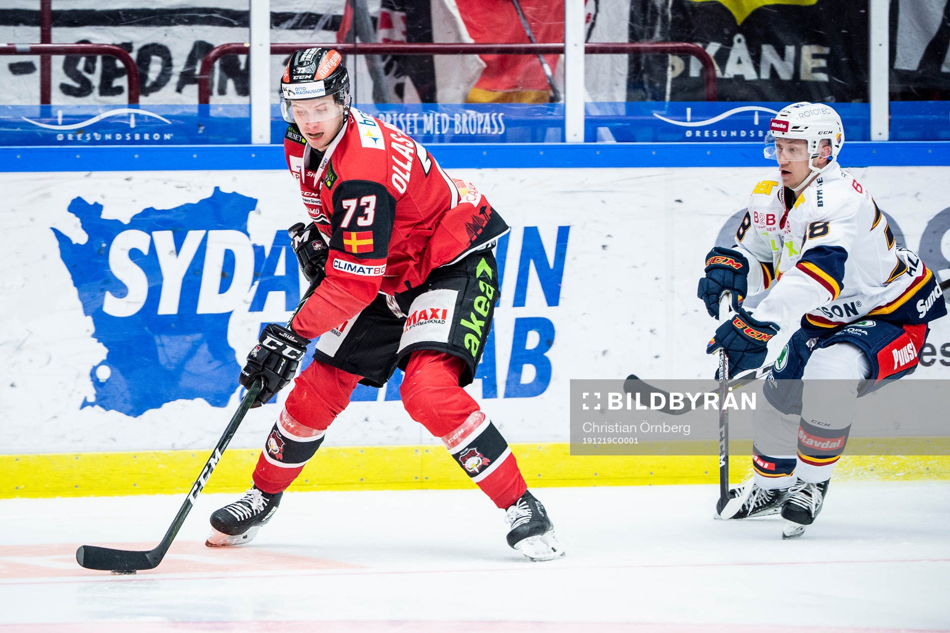 Malmö Redhawks Adam Ollas Mattsson och Djurgårdens Olle