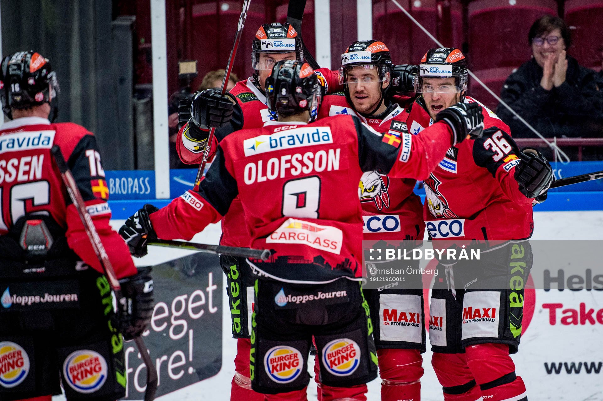 Malmö Redhawks Johan Olofsson, Fredrik Händemark, Jesper