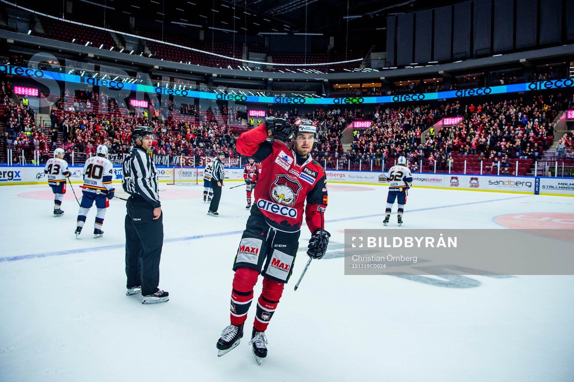 Malmö Redhawks Matias Myttynen jublar
