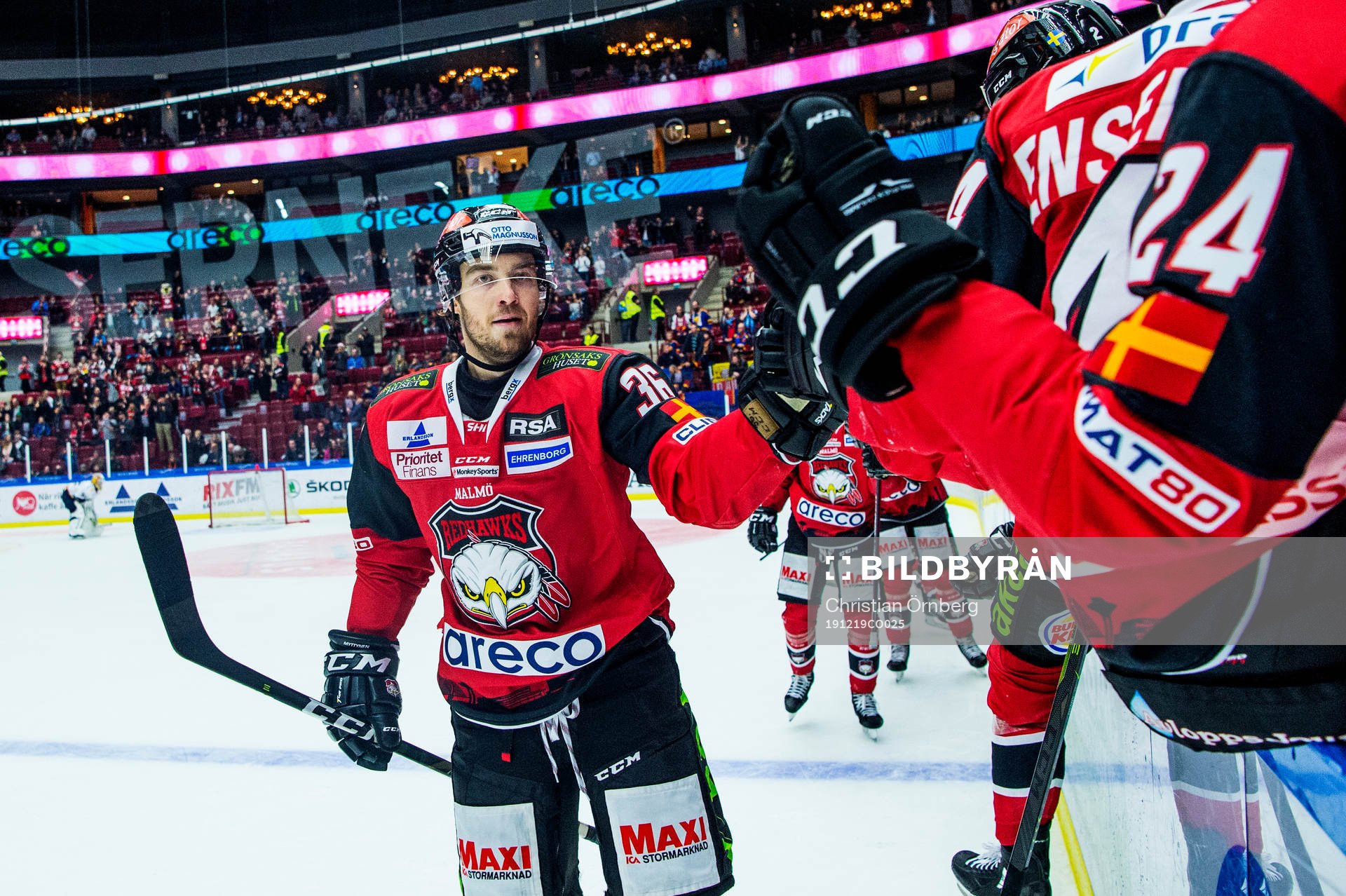 Malmö Redhawks Matias Myttynen jublar
