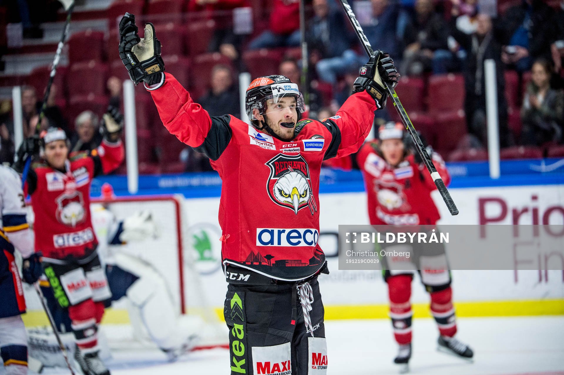 Malmö Redhawks Matias Myttynen jublar