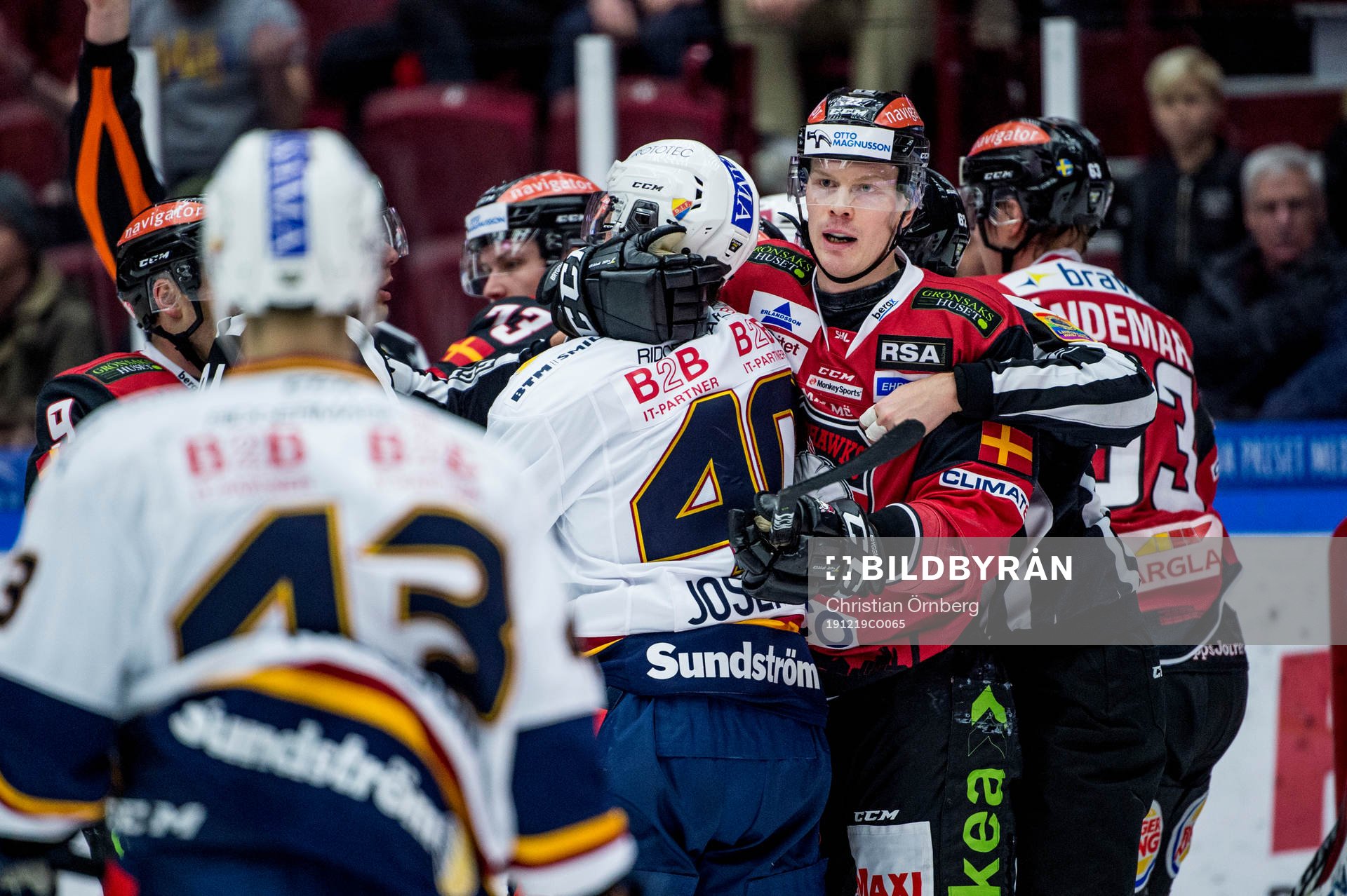 Malmö Redhawks Lars Bryggman i bråk med Djurgårdens