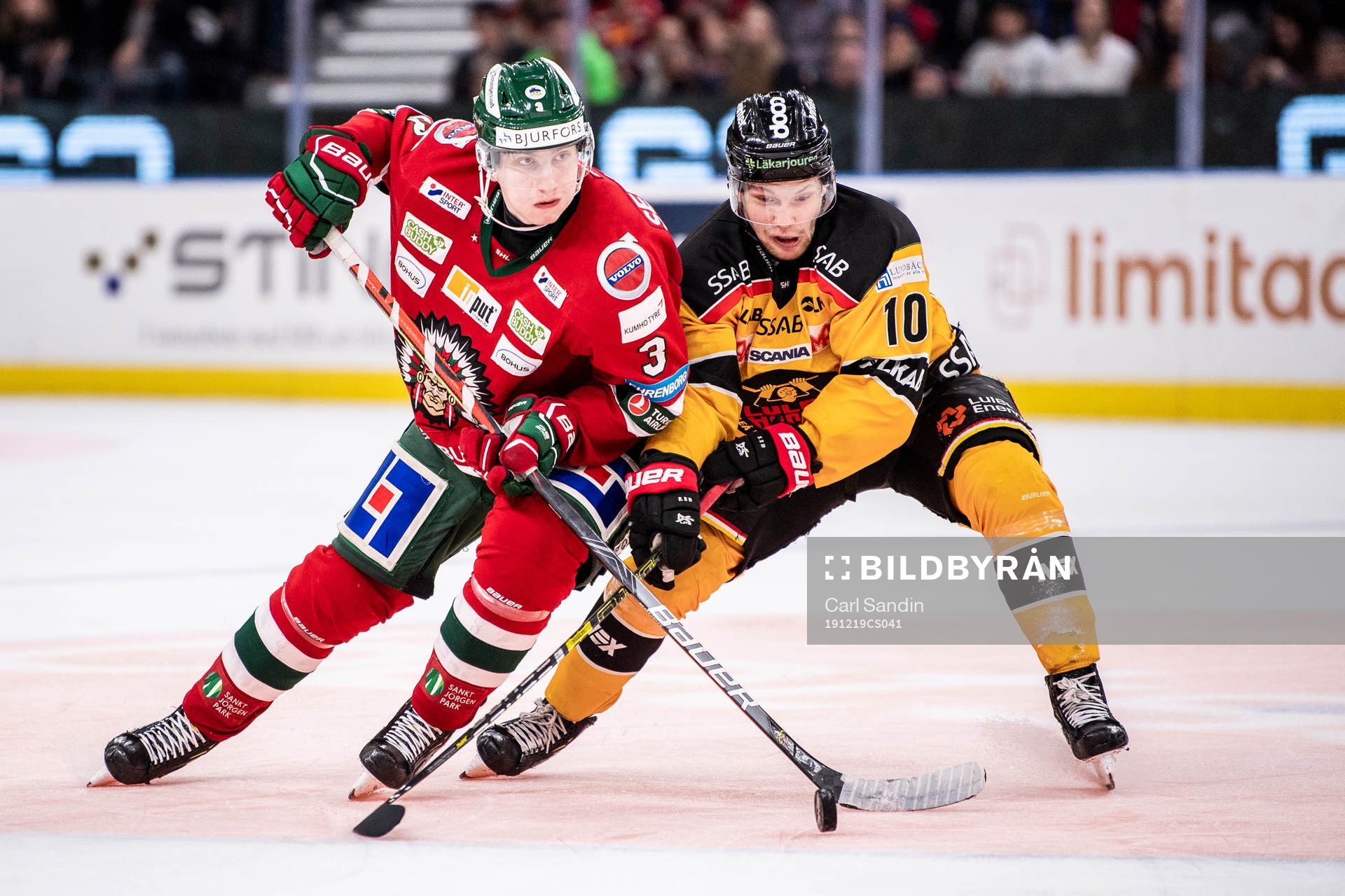 Frölundas Jacob Moverare och Luleås Einar Emanuelsson