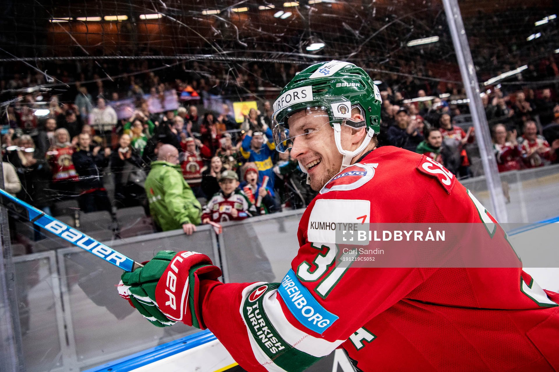 Frölundas Nicklas Lasu jublar