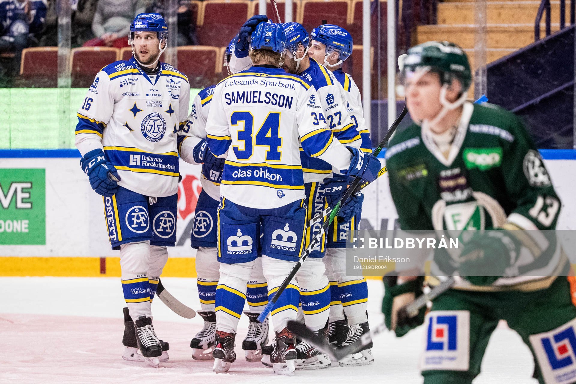 Leksands Linus Persson jublar