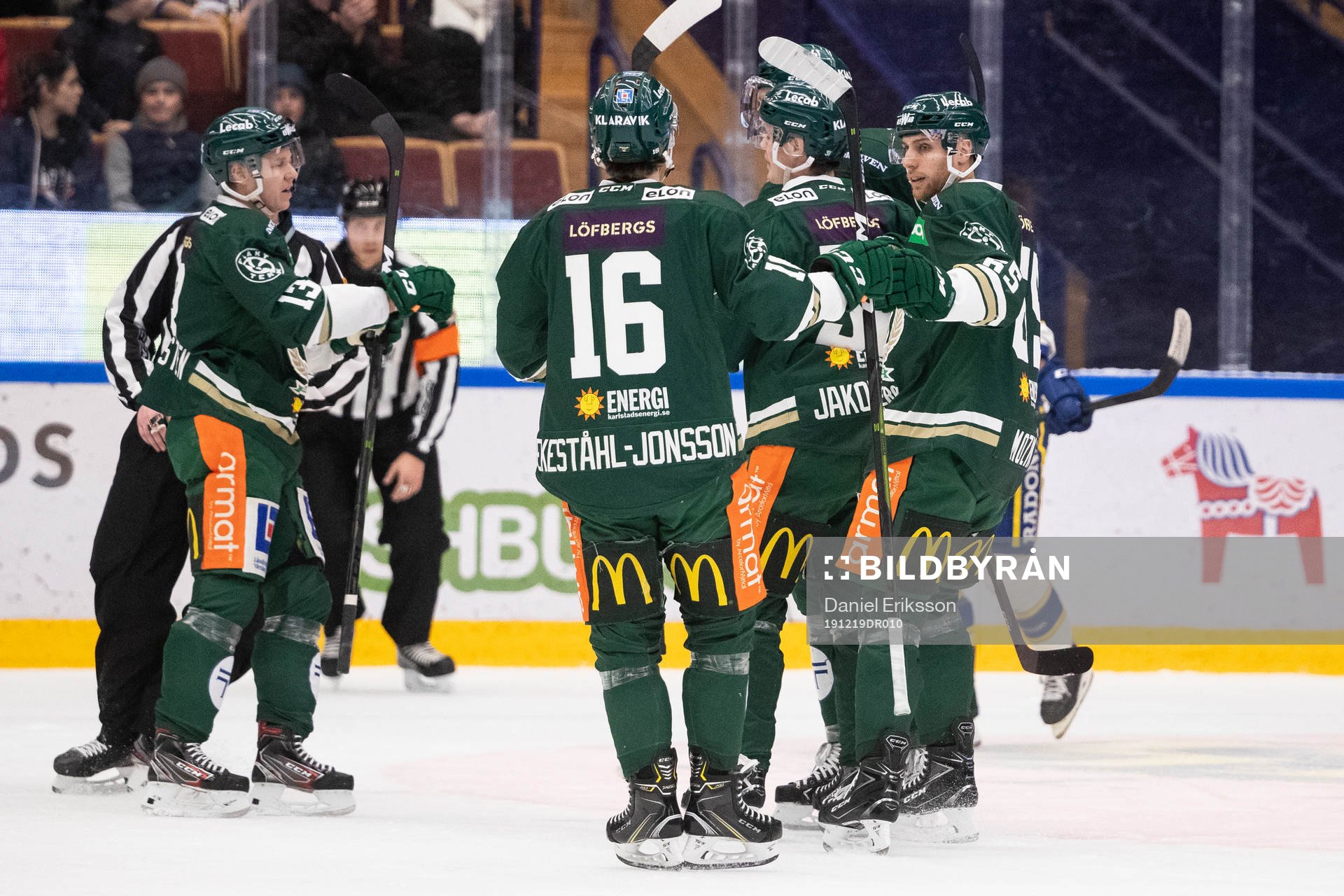 Färjestads spelarna jubel