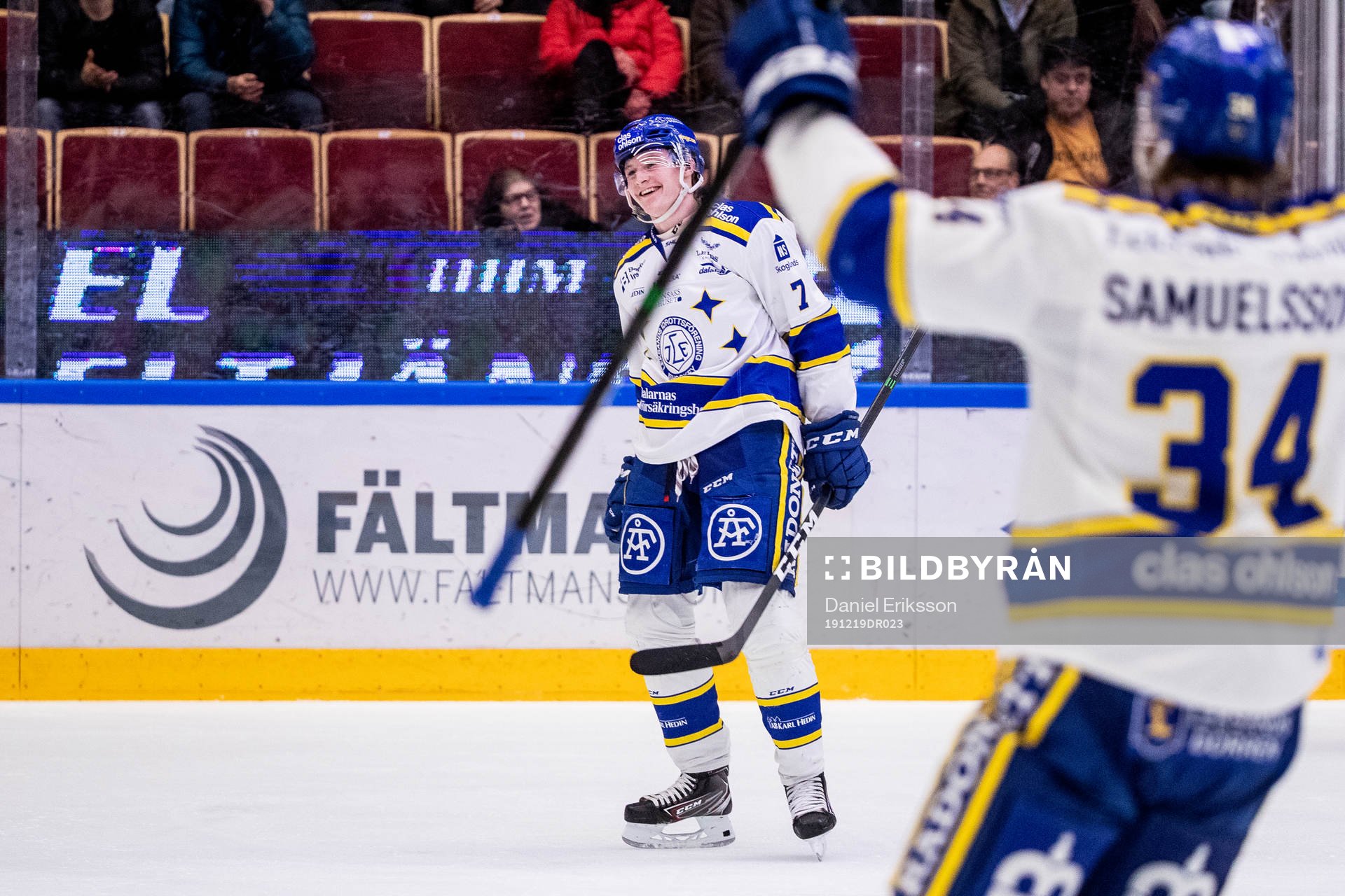 Leksands Lucas Nordsäter jublar
