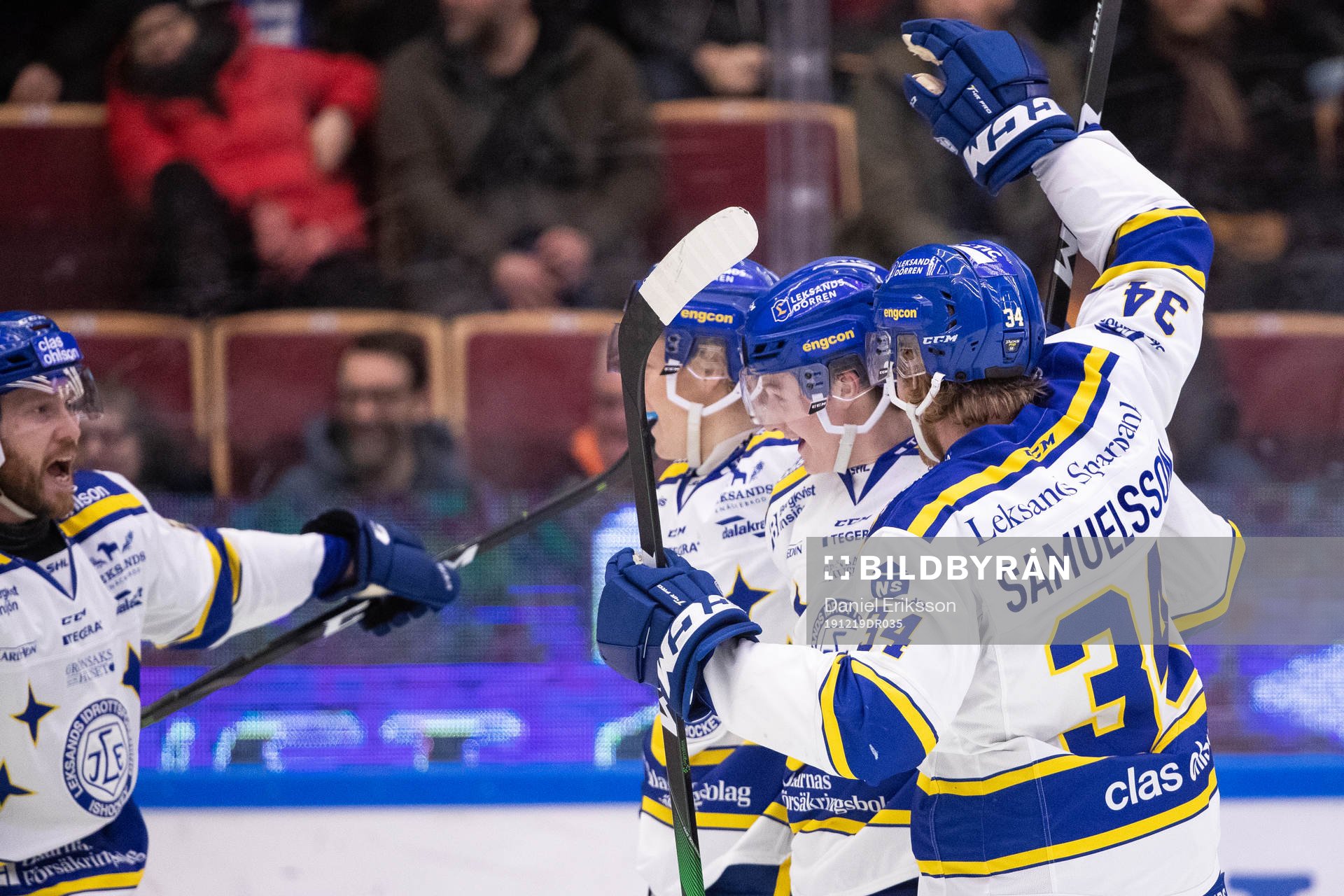 Leksands Lucas Nordsäter jublar