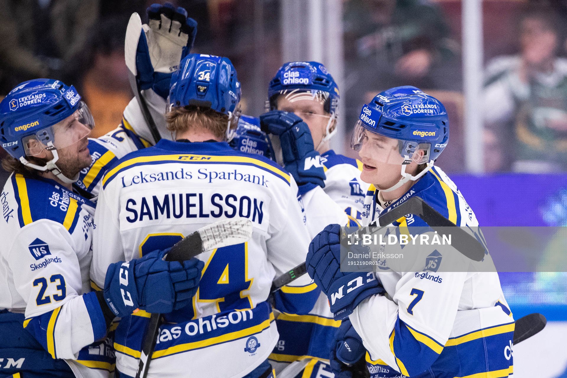 Leksands Lucas Nordsäter jublar
