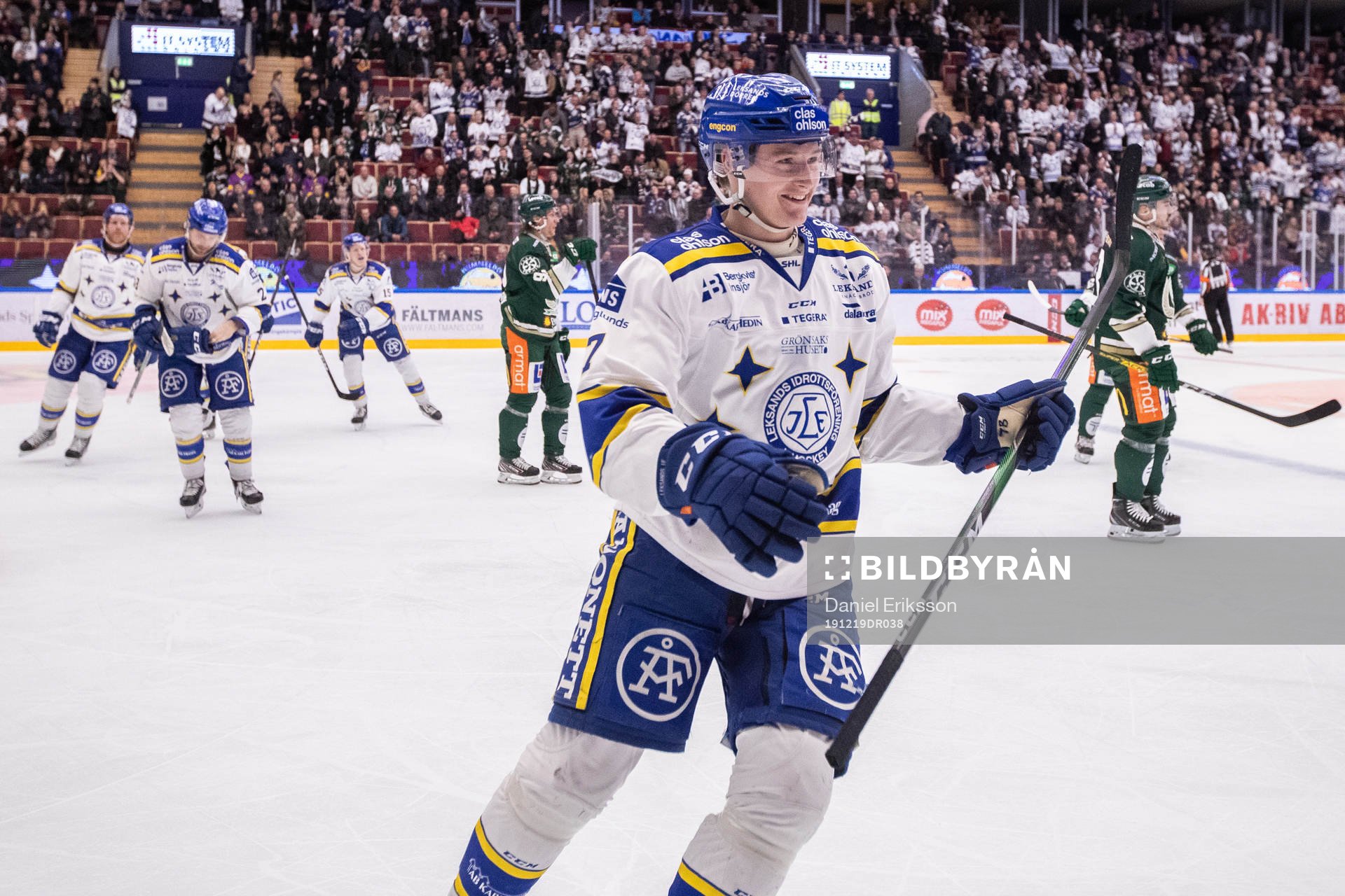 Leksands Lucas Nordsäter jublar