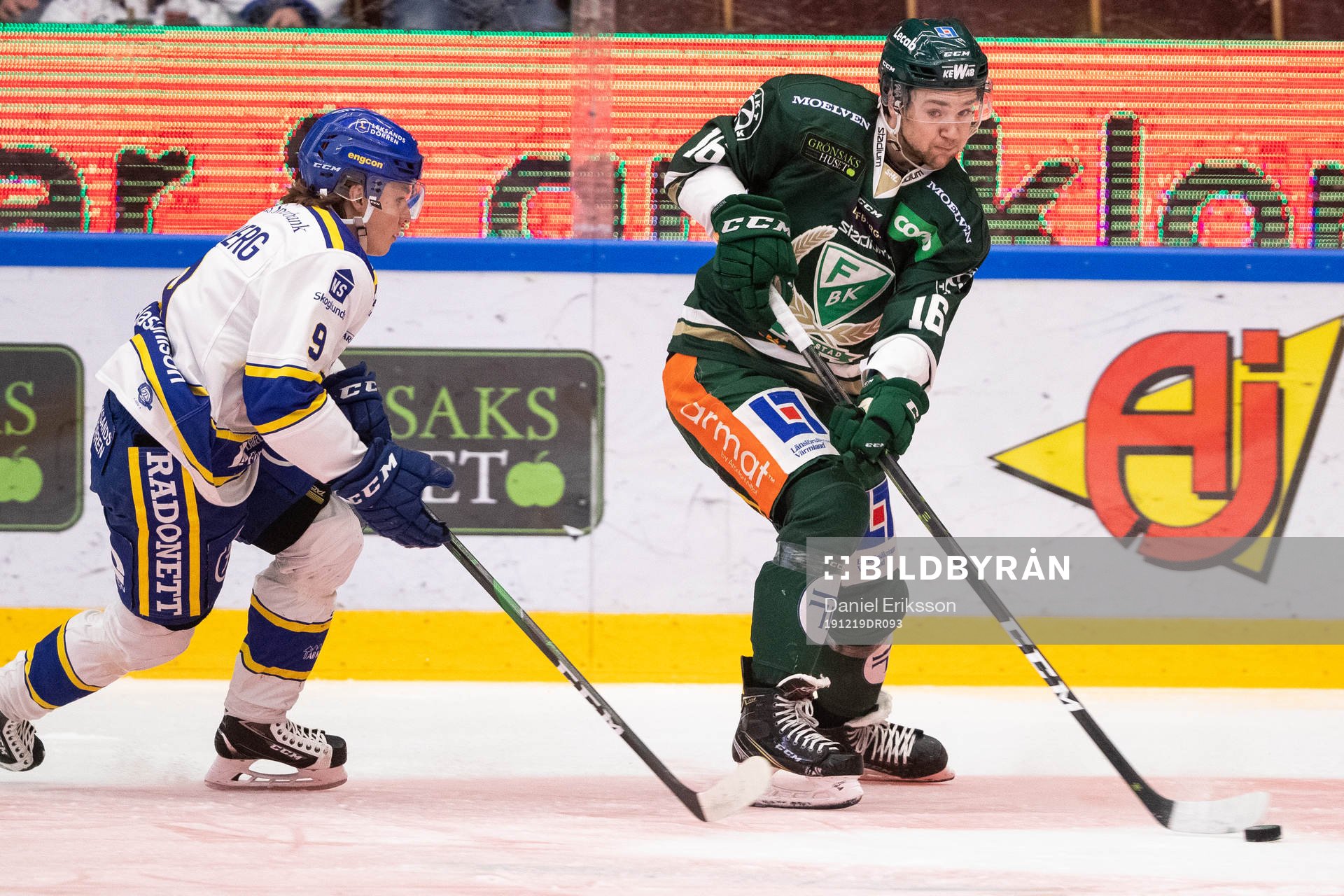 Leksands Marcus Karlberg och Färjestads Lucas