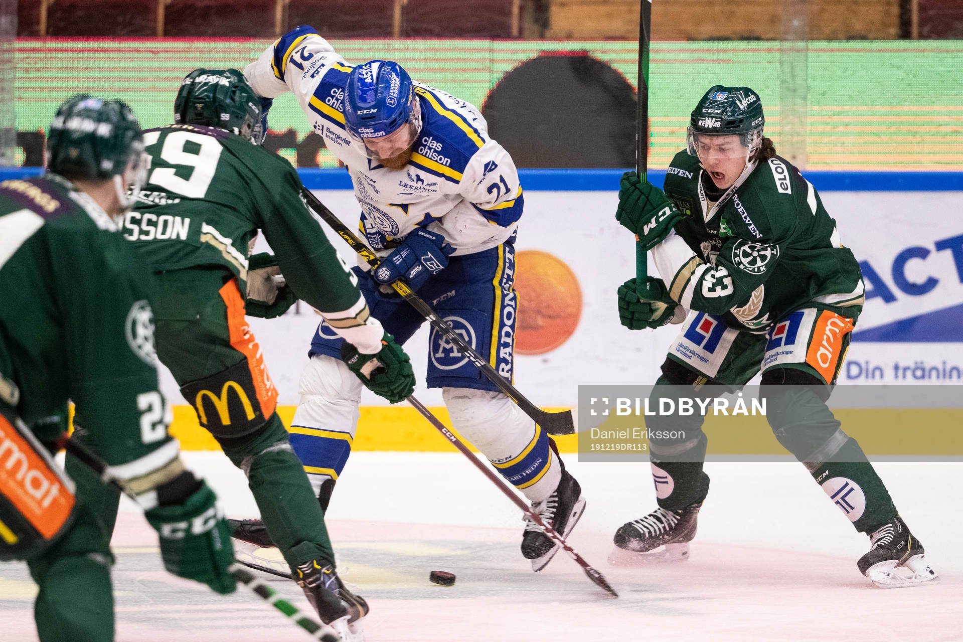 Leksands Mattias Ritola och Färjestads Albert Johansson