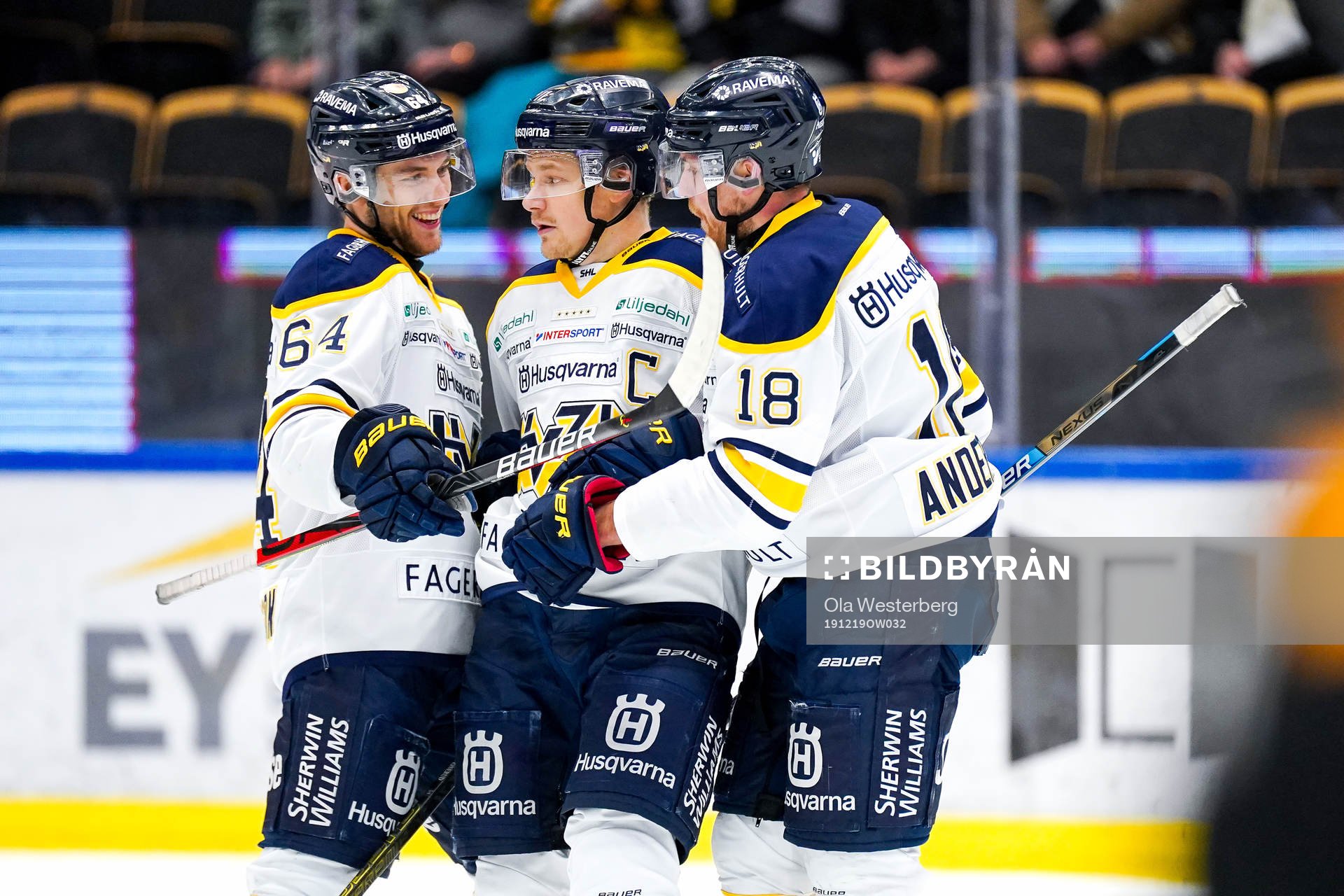 Hv71s Eric Martinsson, Simon Önerud och Joakim Andersson