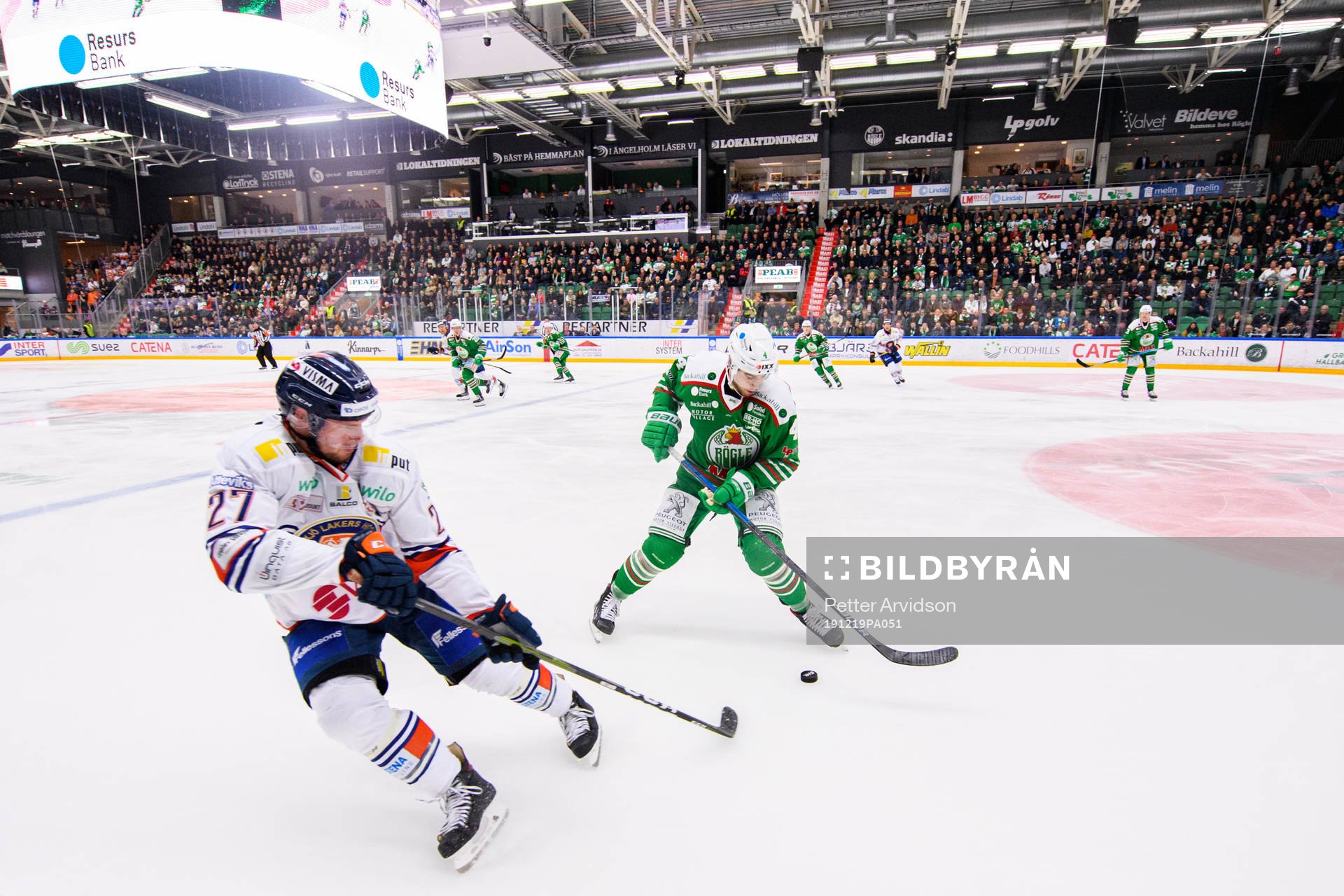 Rögles Kodie Curran och Växjös Martin Lundberg
