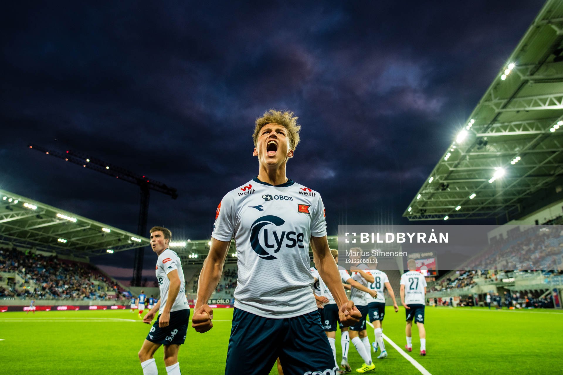 This picture is part of Bildbyrån’s selection of the 100 best sports photos from 2019. Originally published 20190922 Adrian Nilsen Pereira of Viking celebrates after scoring the 0-3 goal during the Eliteserien match between Vålerenga and Viking on September 22, 2019 in Oslo, Norway.