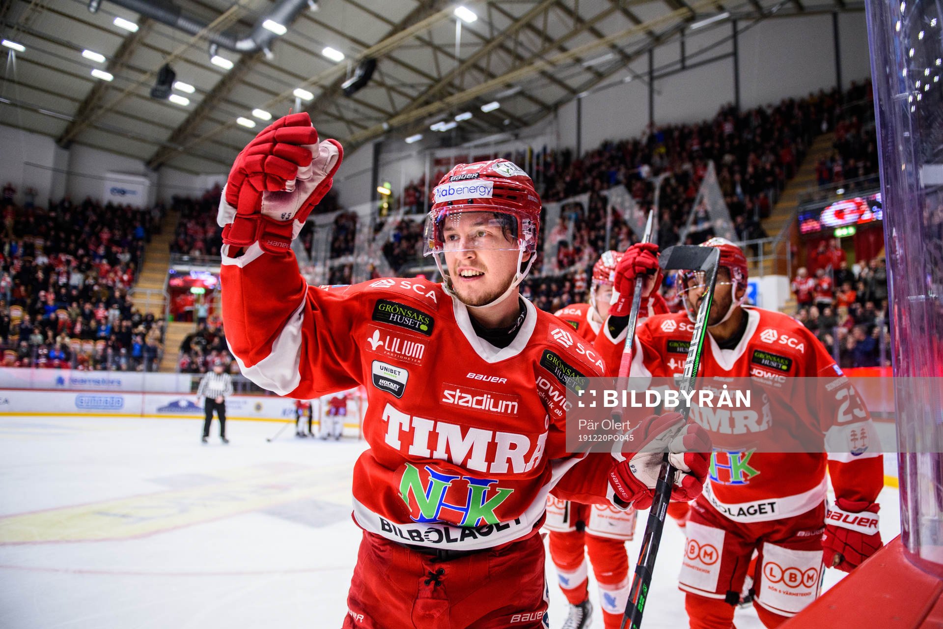 Timrås Filip Lander jublar