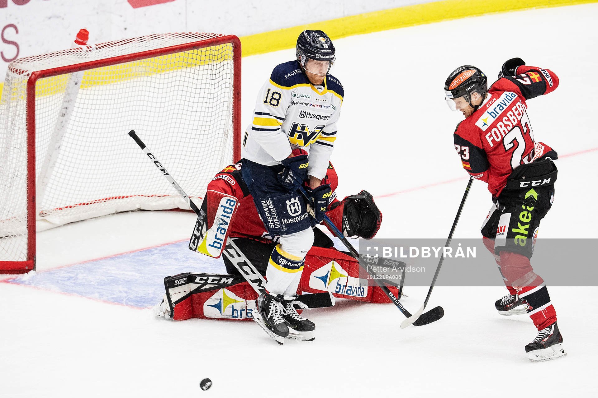 s Joakim Andersson mot Malmö Redhawks Christoffer Forsberg