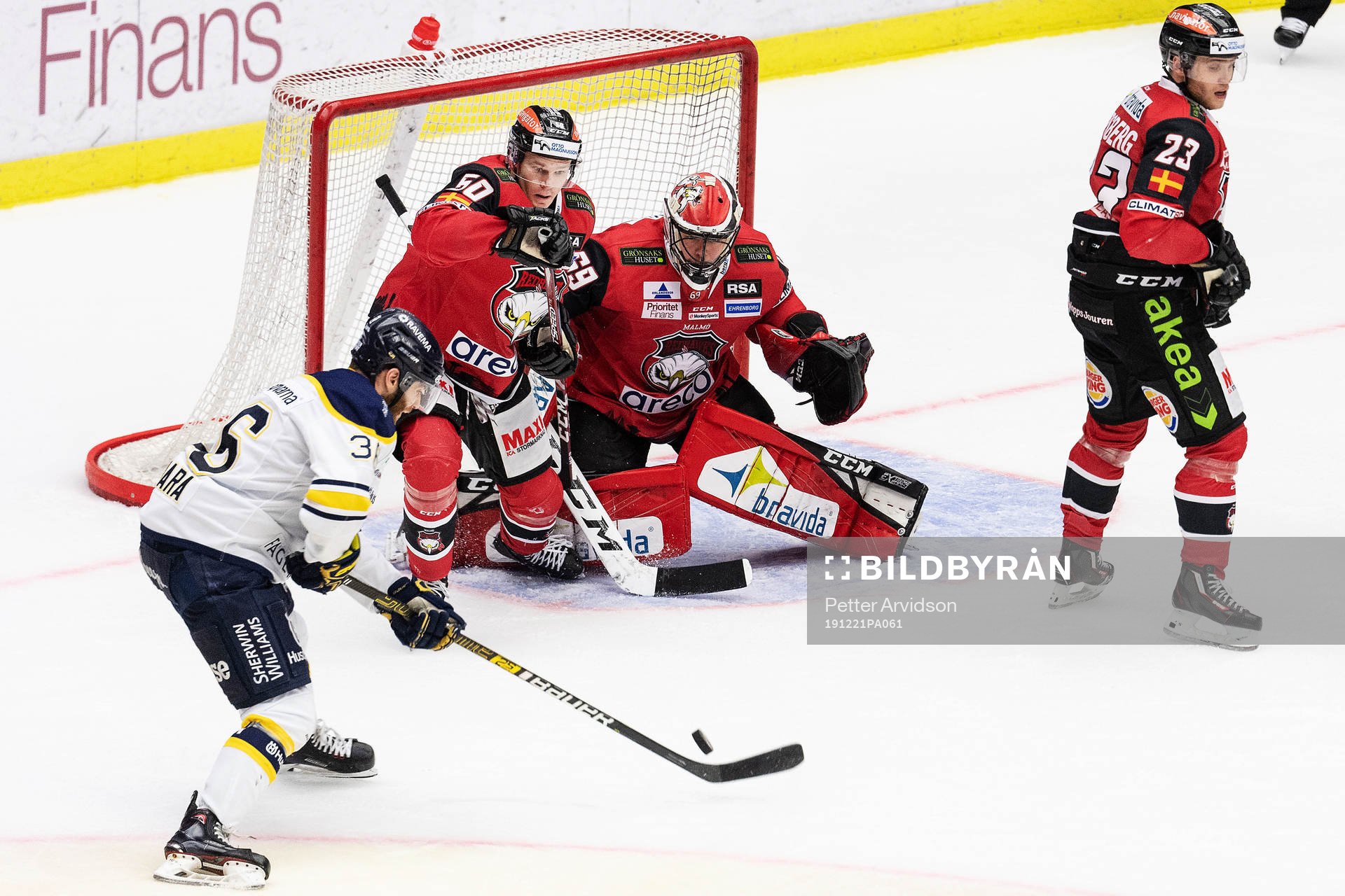 s Anthony Camara oroar framför Malmö Redhawks Tobias