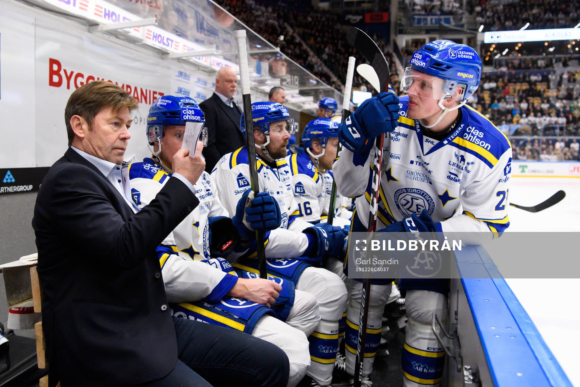 Leksands assisterande tränare Gunnar Persson och Mattias