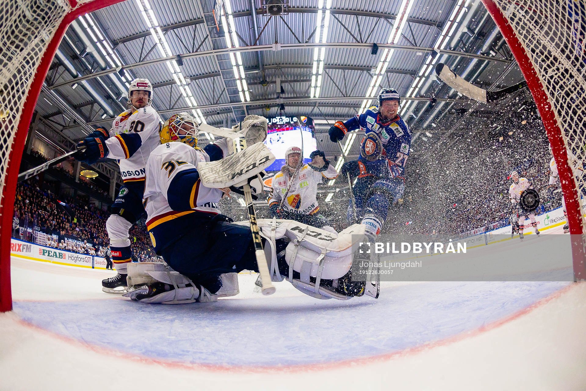 Växjös Fredrik Karlström (ej i bild) gör mål 5-0 bakom