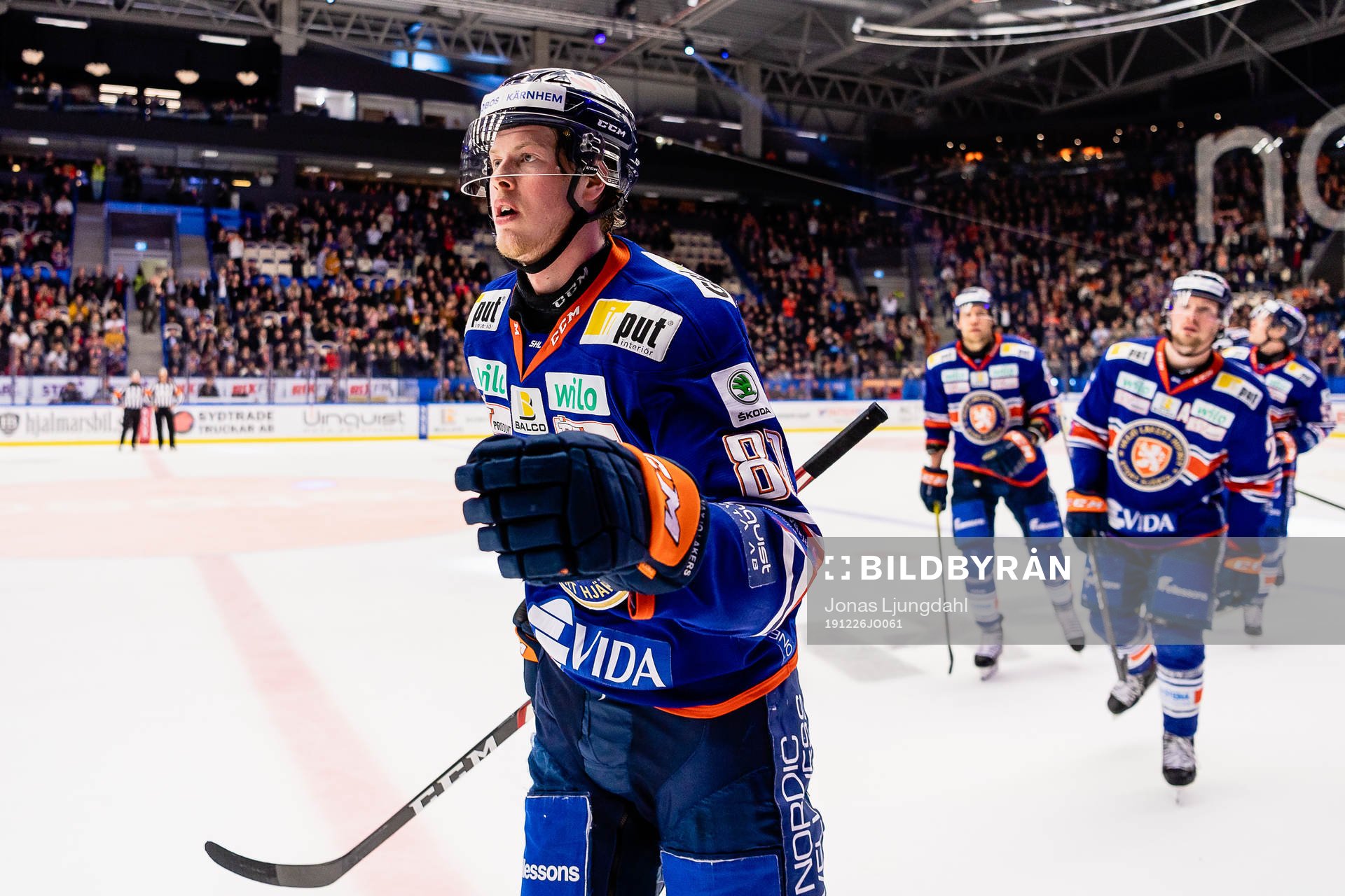 Växjös Fredrik Karlström jublar