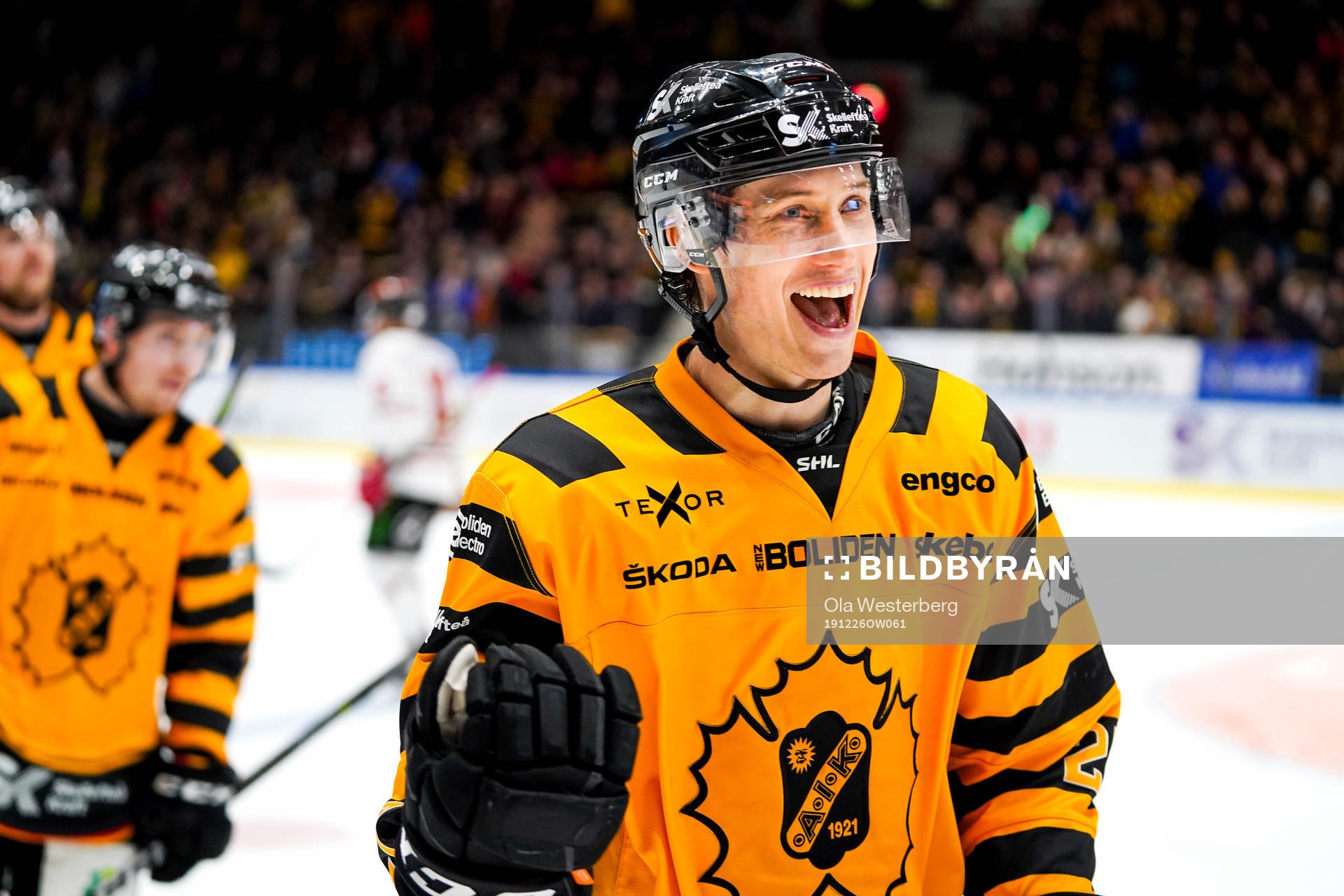 Skellefteås Robin Alvarez jublar