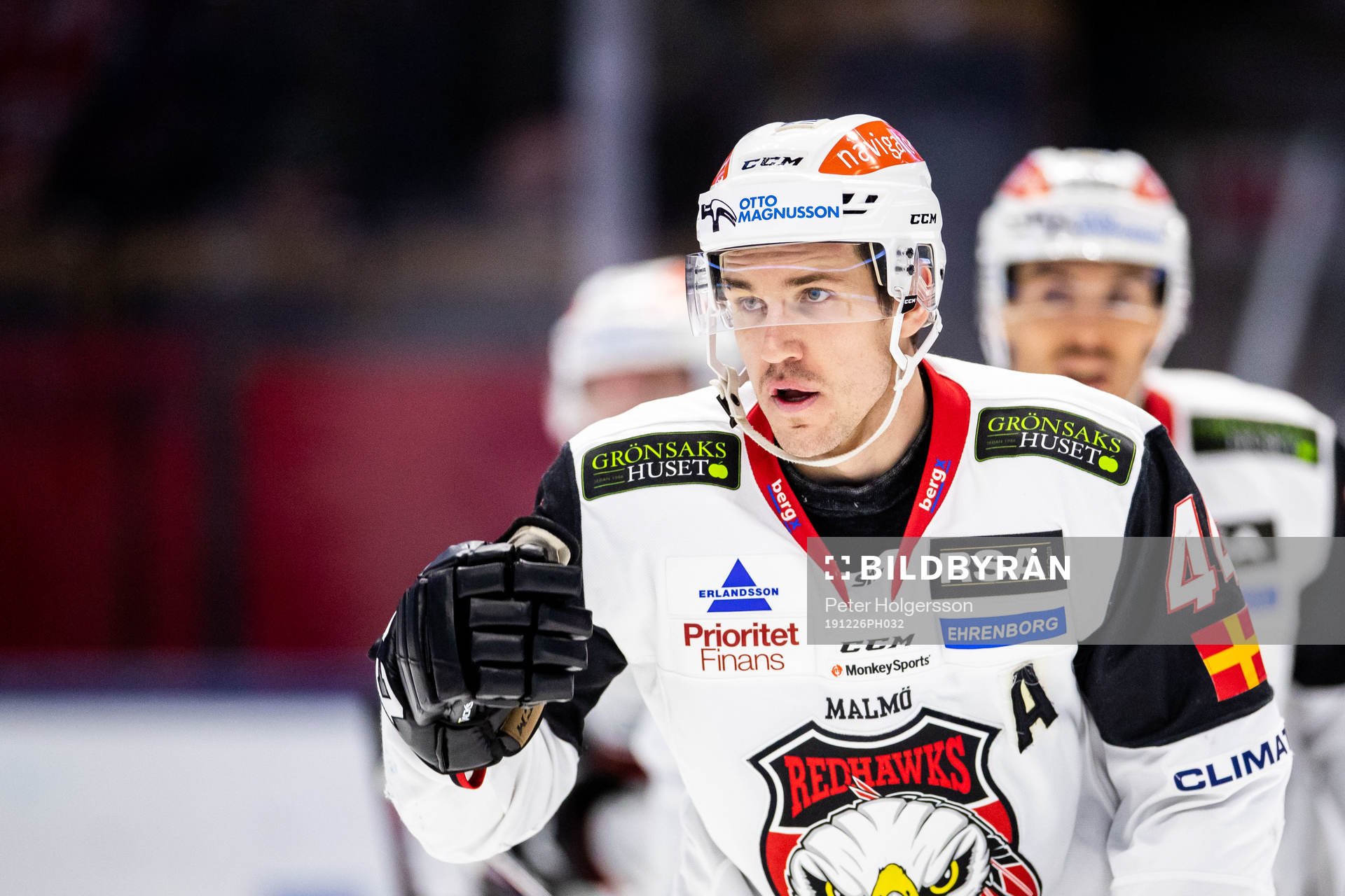 Malmö Redhawks Jesper Jensen Aabo jublar